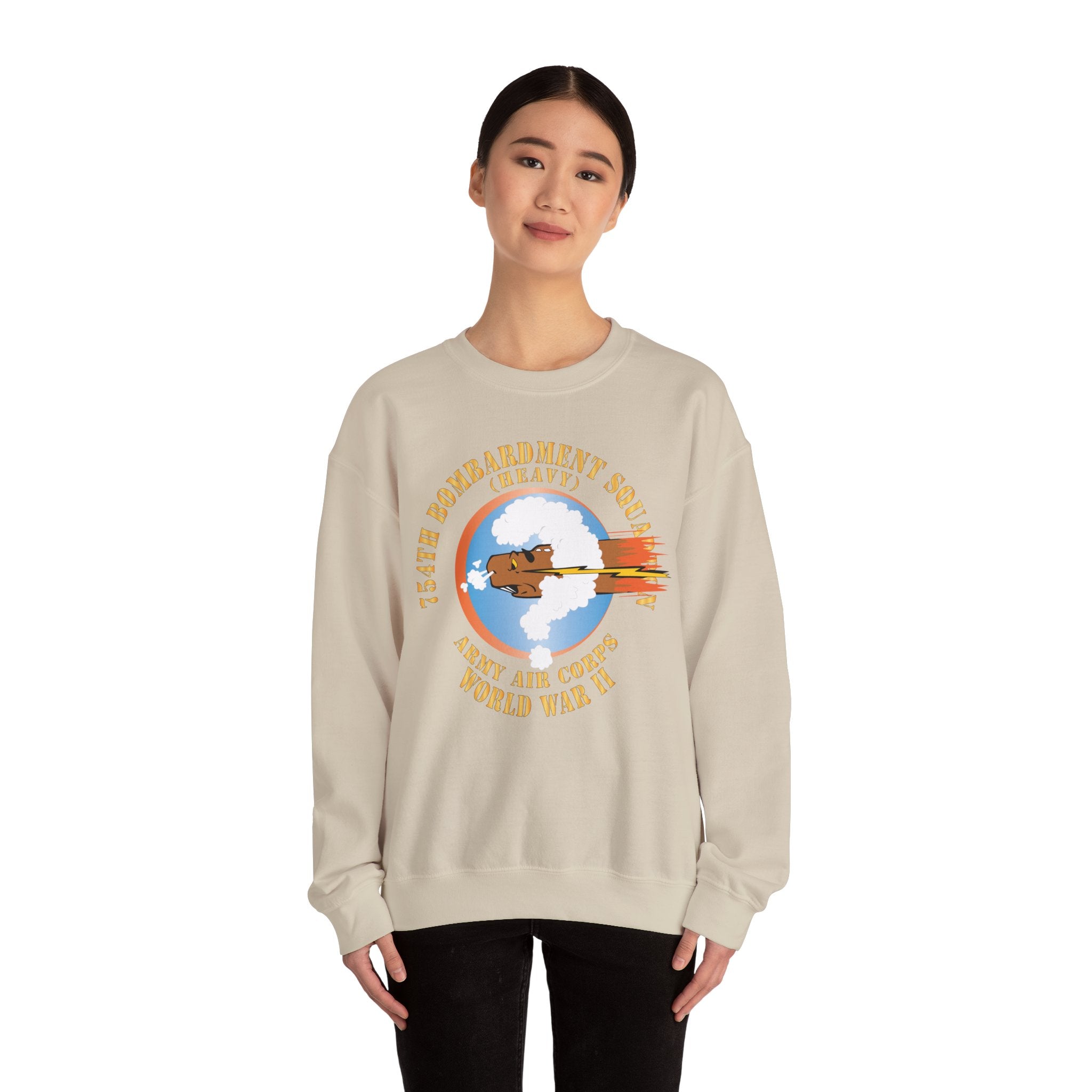 Crewneck Sweatshirt - AAC - 754th Bombardment Squadron - Army Air Corps - WWII X 300