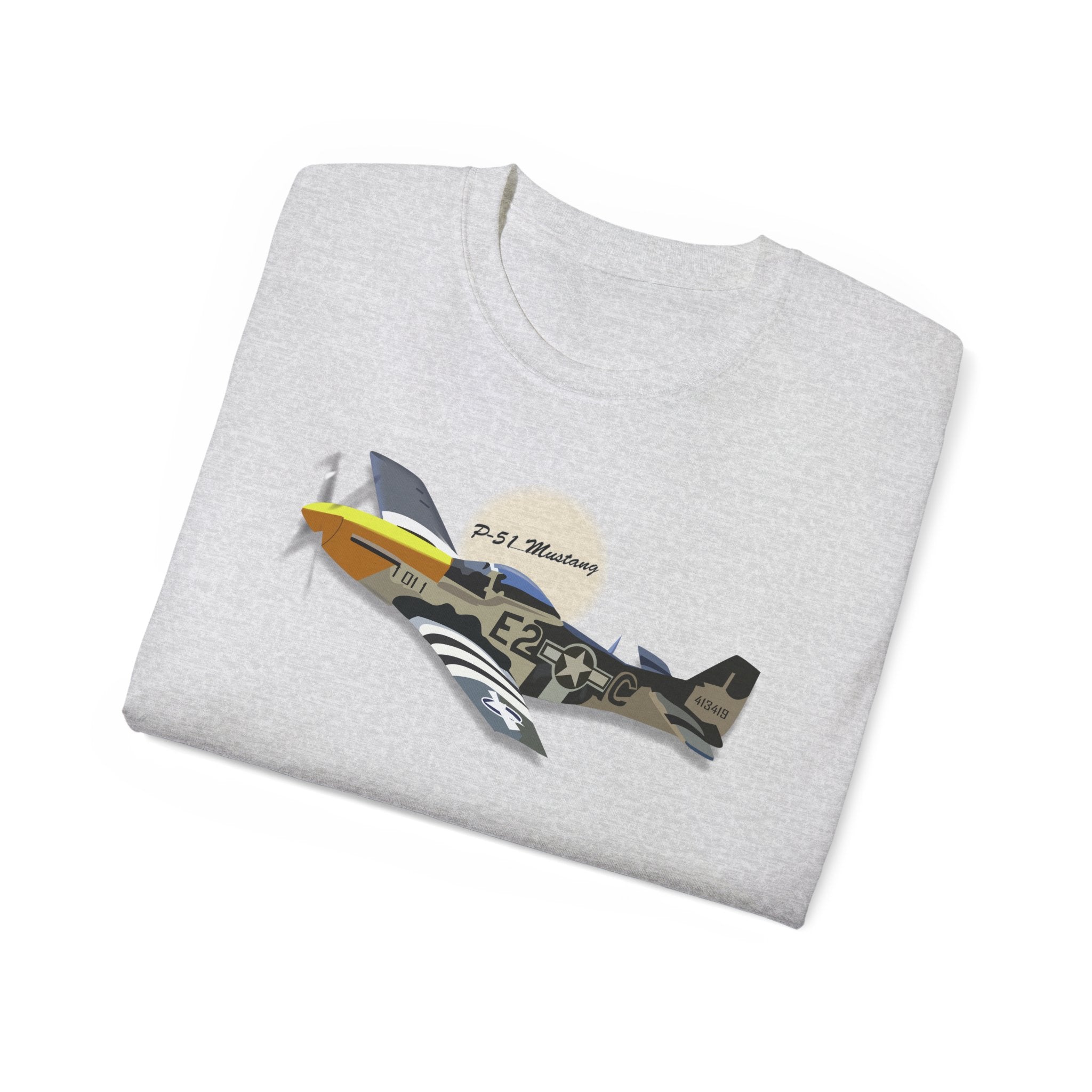 Unisex Ultra Cotton Tee - Army Air Corps P-51 Mustang wo AAC X 300