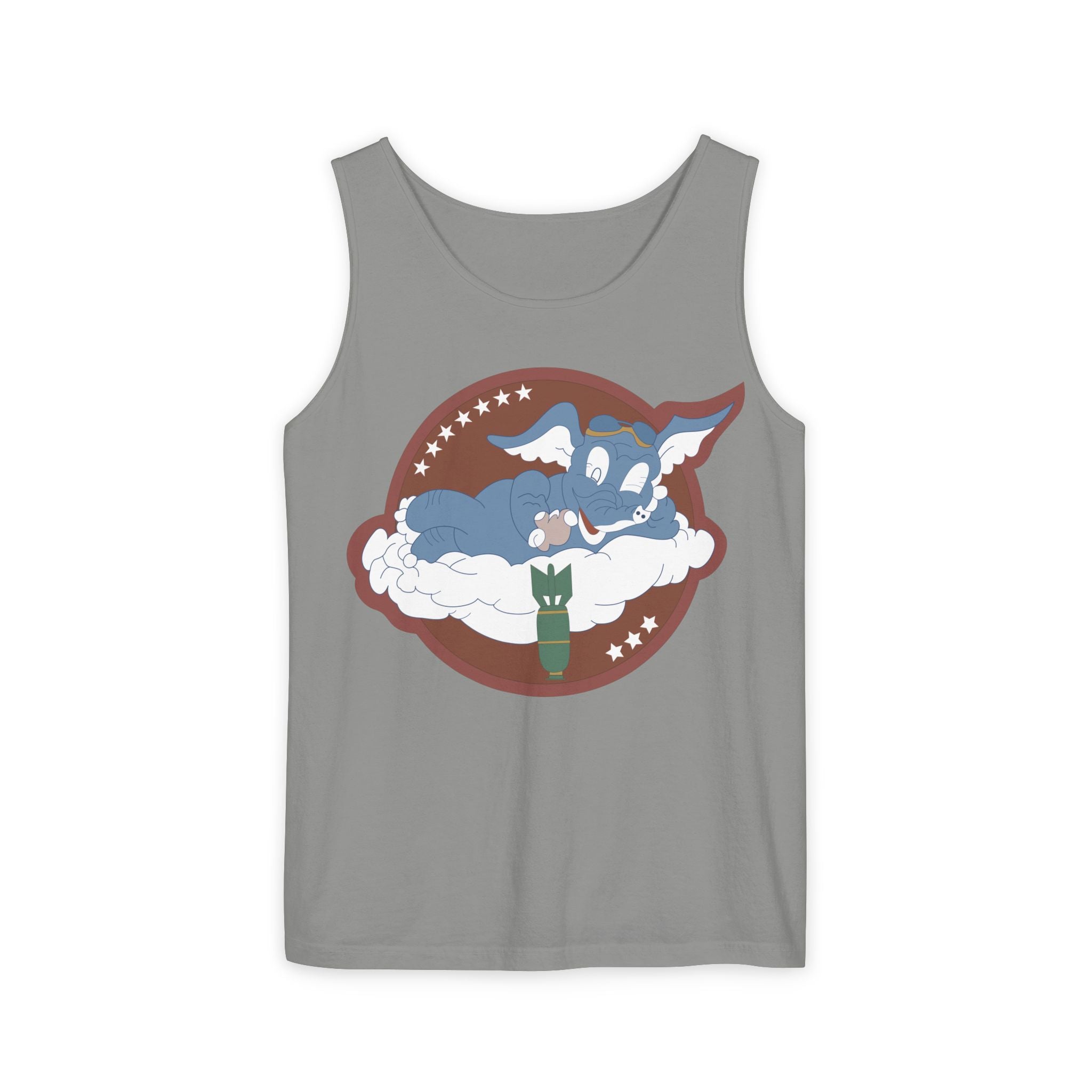 Unisex Garment-Dyed Tank Top - AAC - 873rd Bomb Squadron, 498th Bomb Group - 20th AAF wo Txt X 300