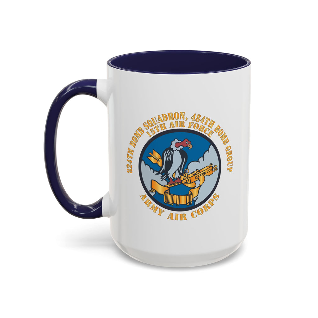 Accent Coffee Mug - AAC - 824th Bomb Squadron, 484th Bomb Group - 15th AAF X 300