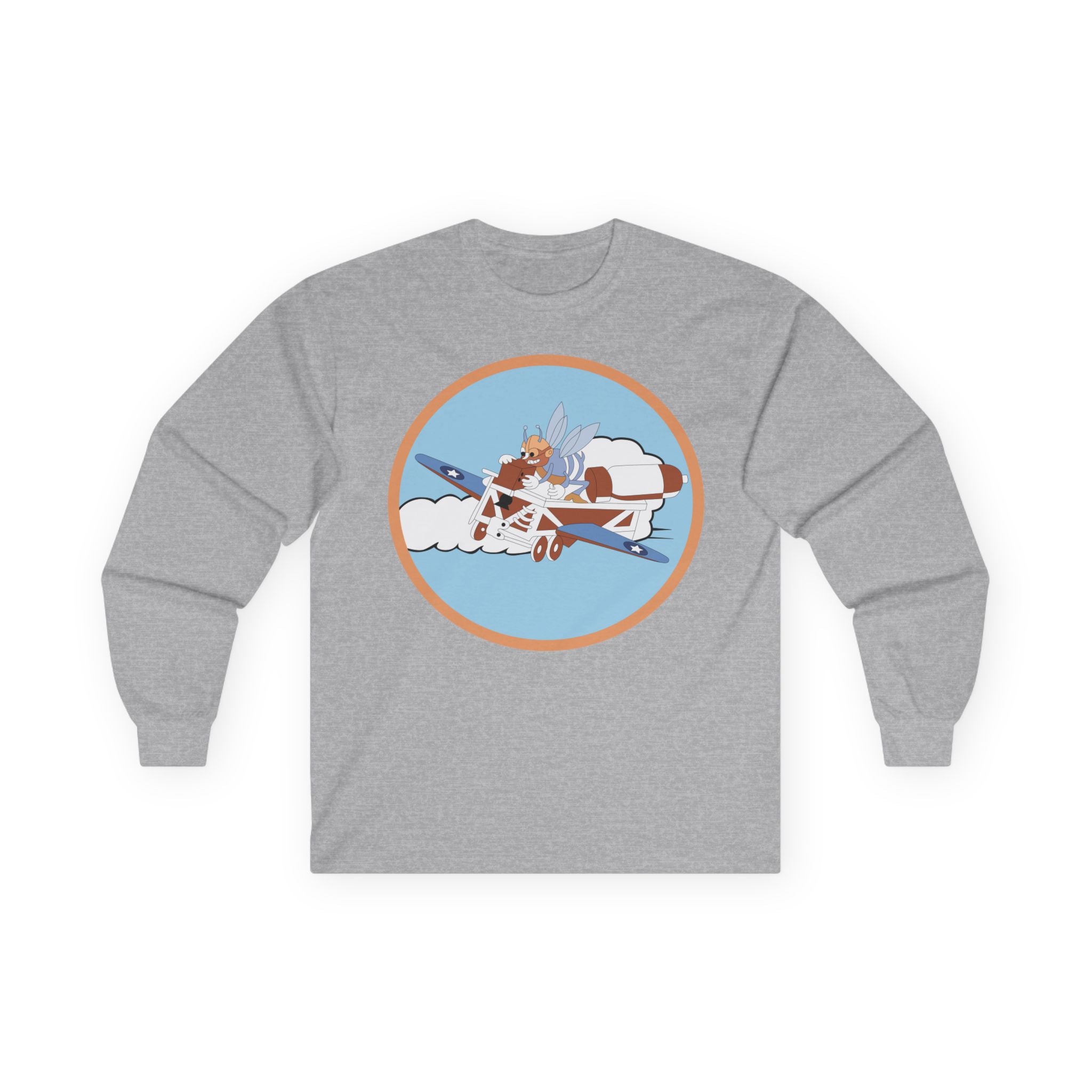 Unisex Long Sleeve Tee - AAC - 782nd Bomb Squadron, 465th Bomb Group - 15th AF X 300