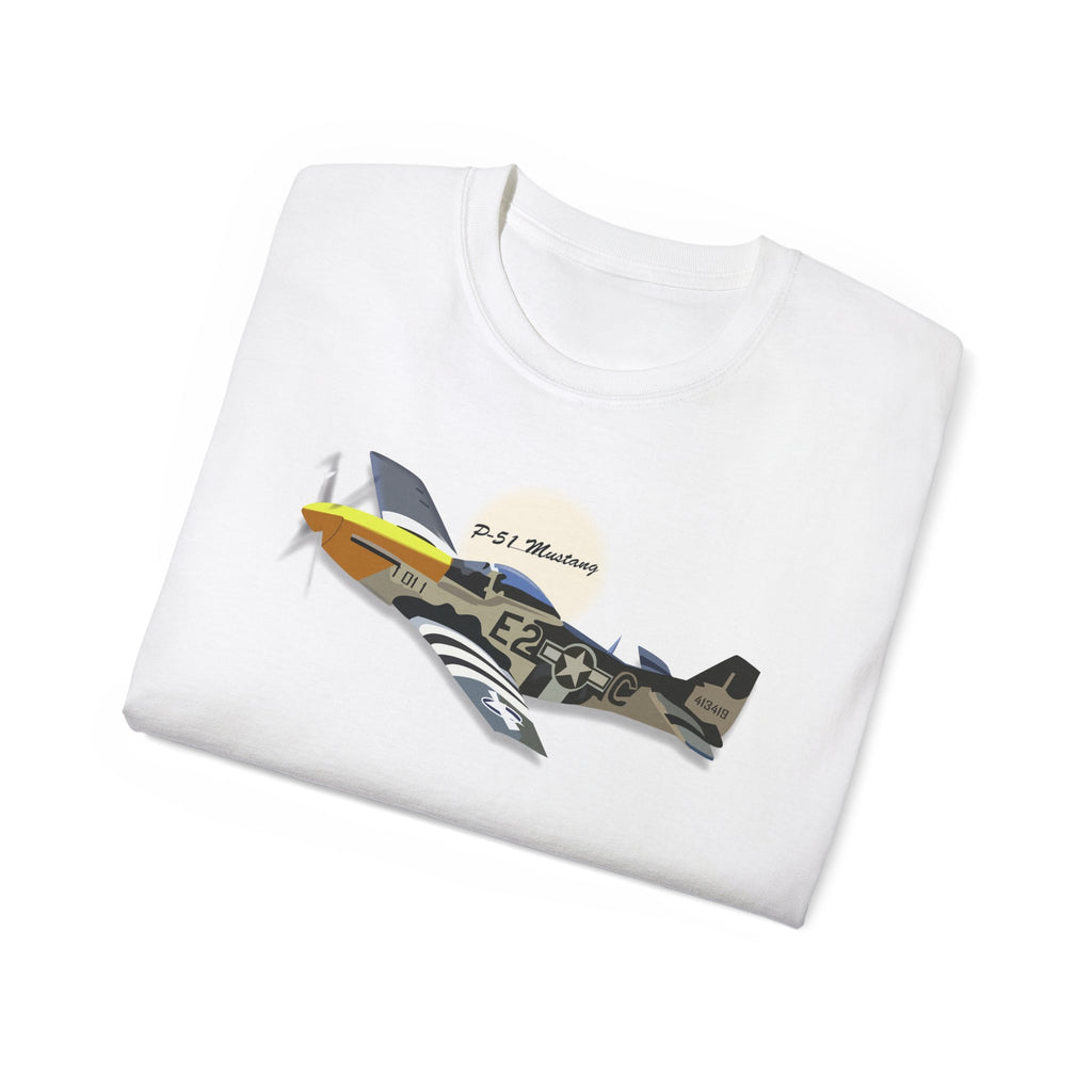 Unisex Ultra Cotton Tee - Army Air Corps P-51 Mustang wo AAC X 300