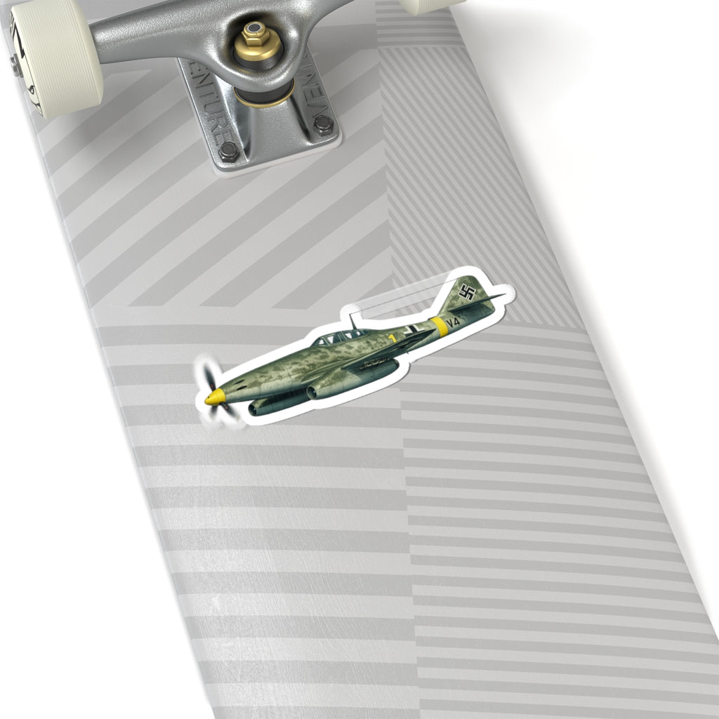 Kiss-Cut Stickers - WWII - Fighter Aircraft - Messerschmitt Me 262 - Profile - Left - In Flight