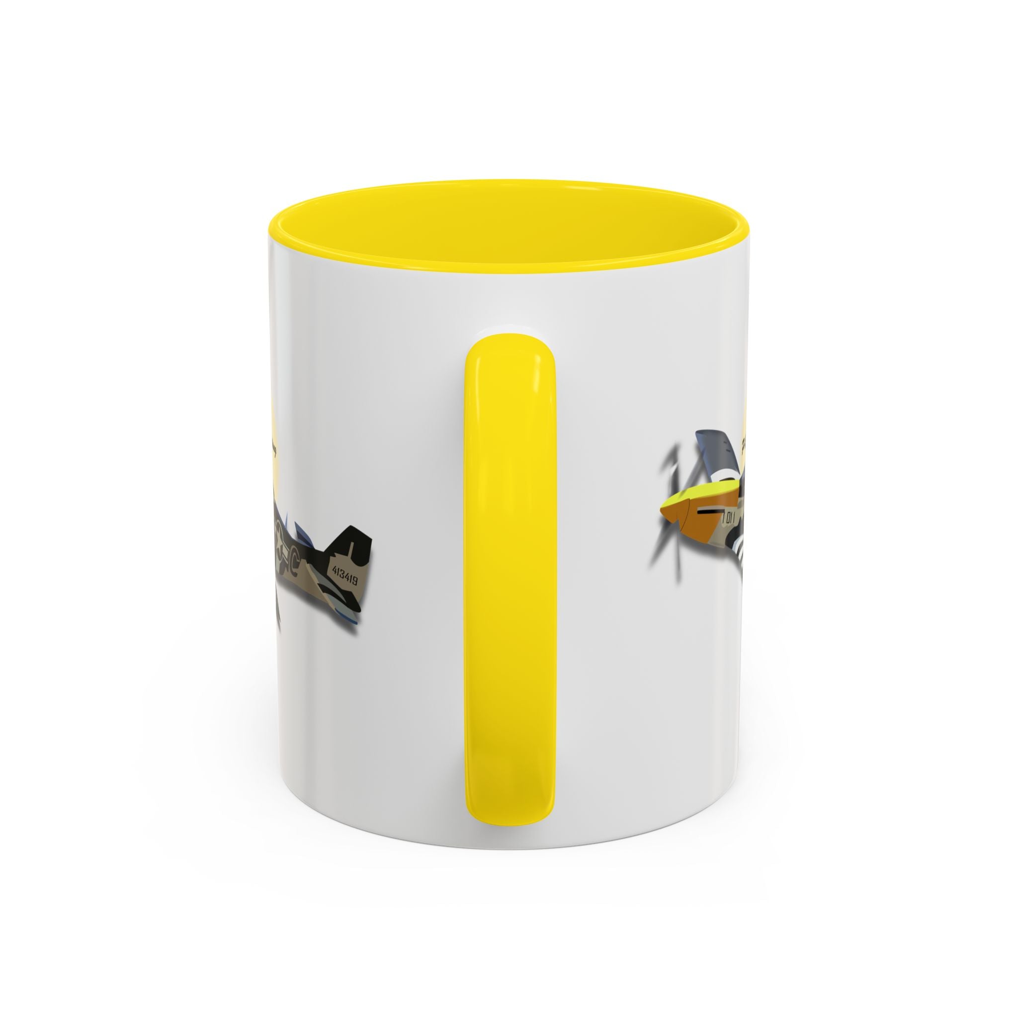 Accent Coffee Mug - Army Air Corps P-51 Mustang wo AAC X 300