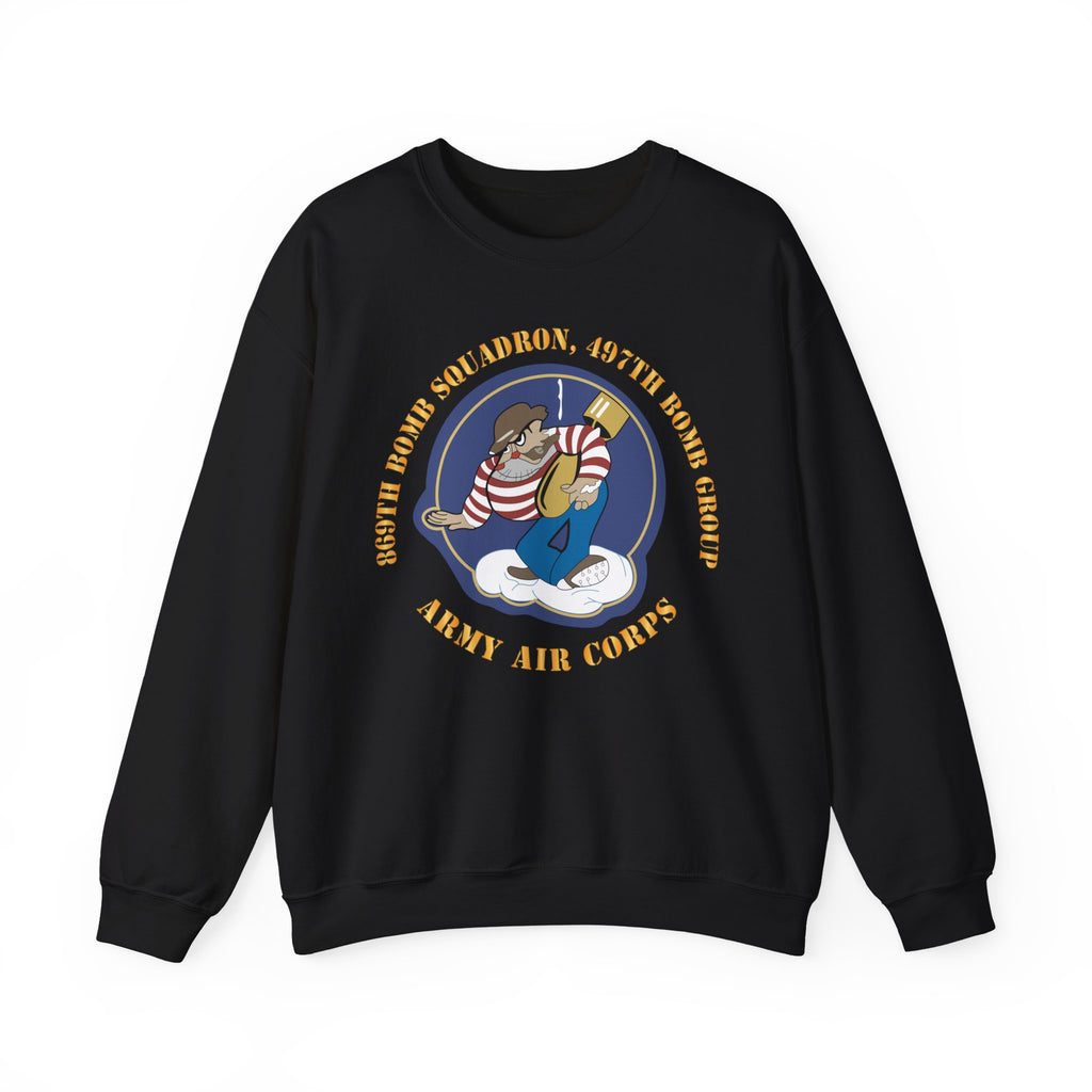 Crewneck Sweatshirt - AAC - 869th Bomb Squadron, 497th Bomb Group X 300