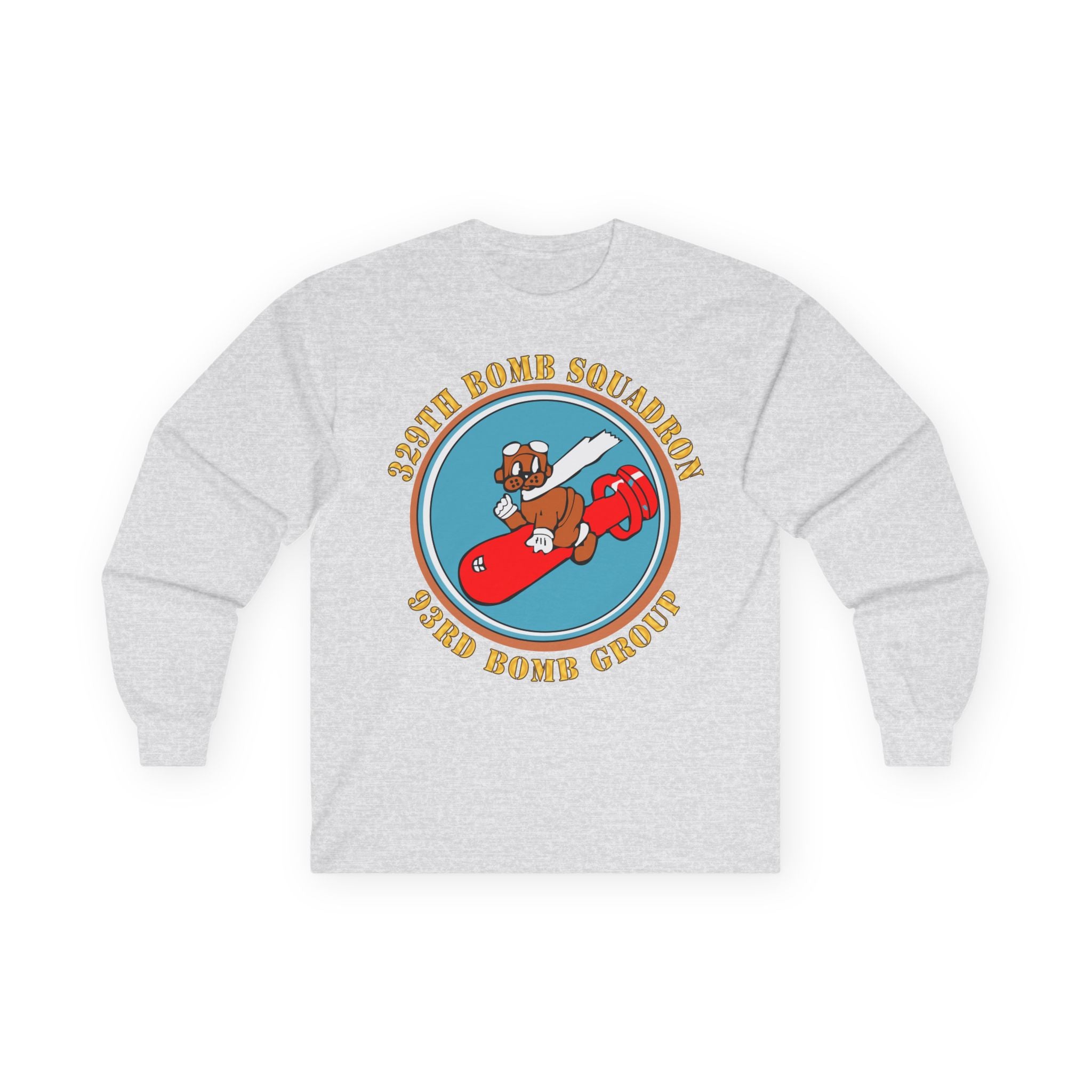 Unisex Long Sleeve Tee - AAC - 329th Bomb Squadron,93rd Bomb Group - WWII - USAAF