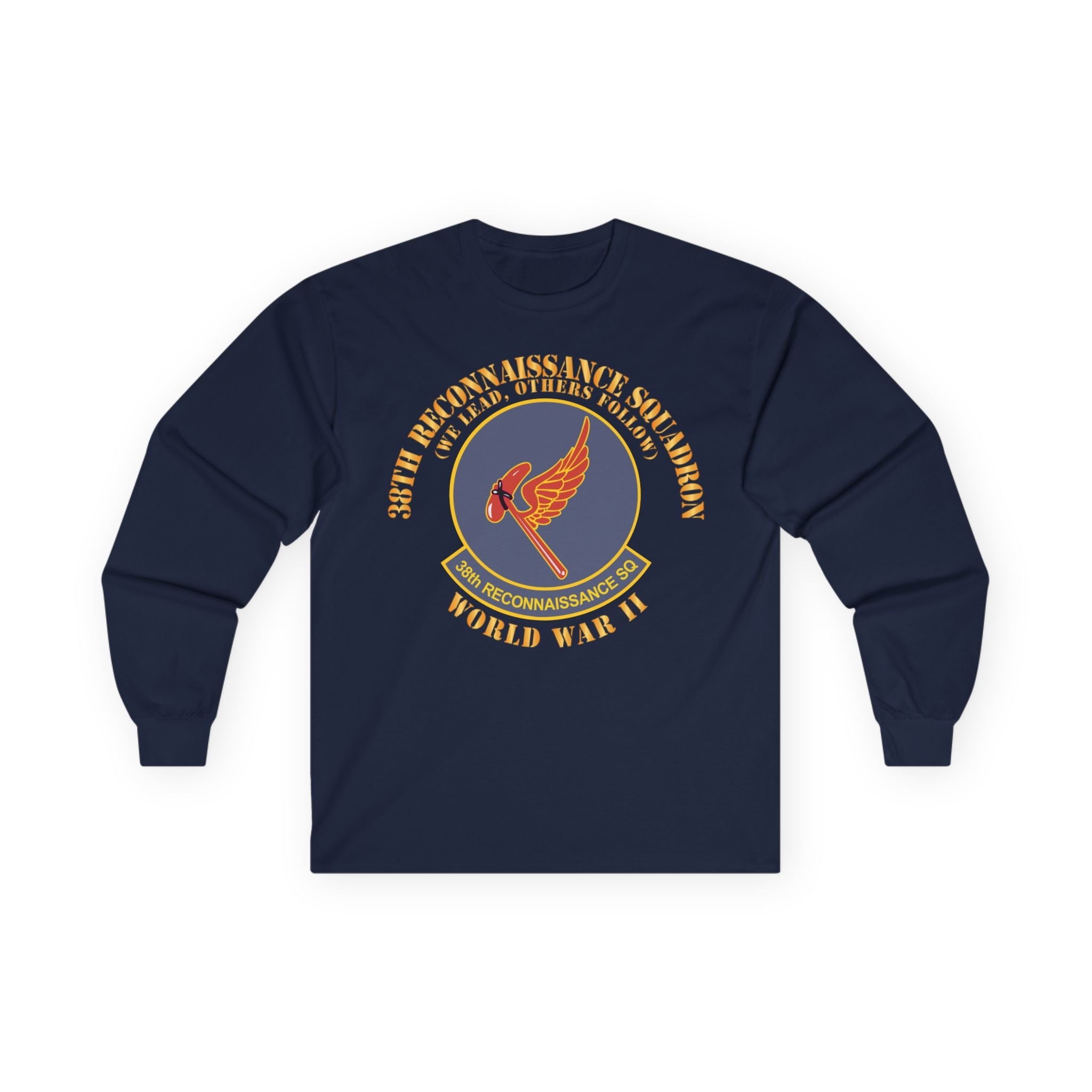 Unisex Long Sleeve Tee - AAC - 38th Reconnaissance Squadron - WWII X 300