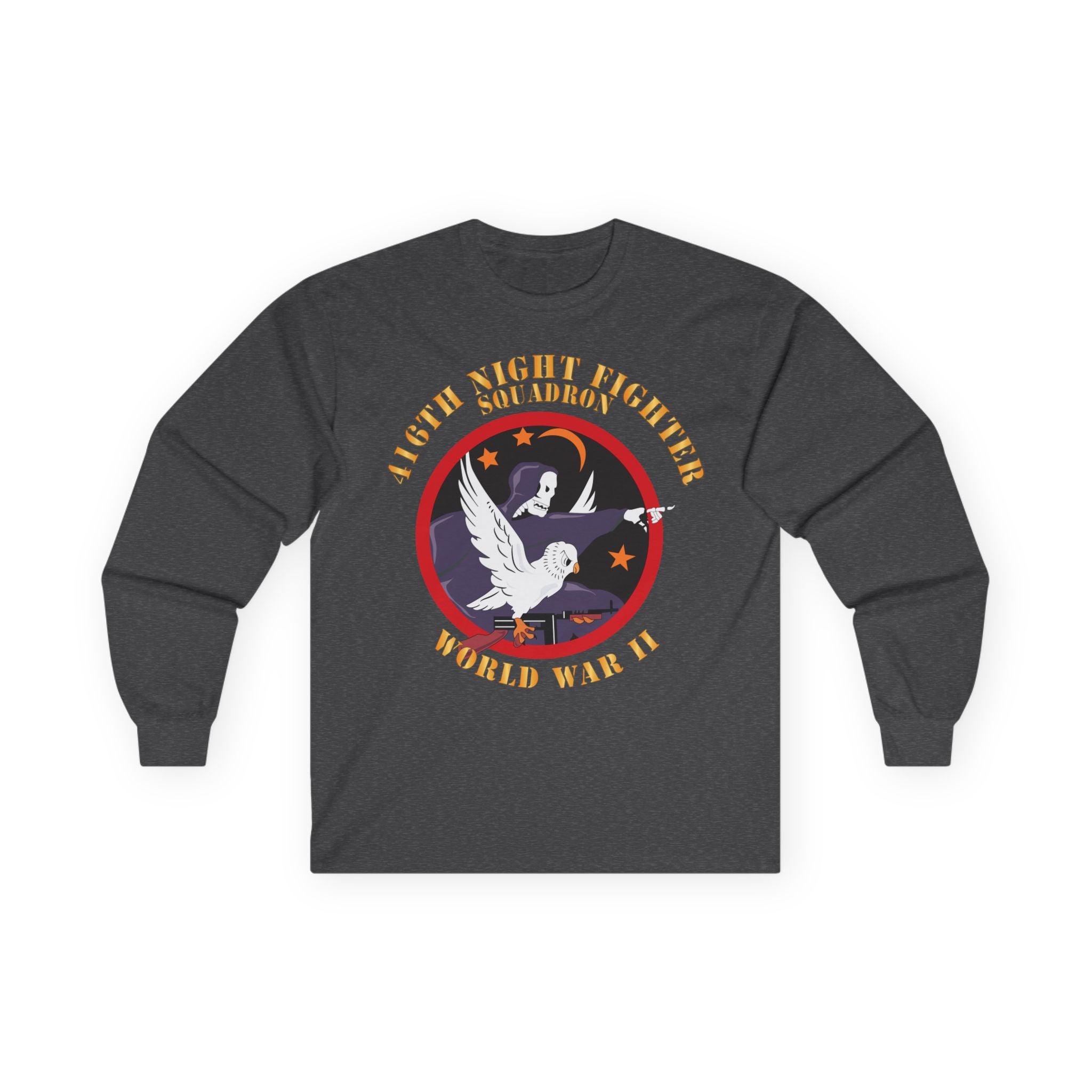 Unisex Long Sleeve Tee - AAC - 416th Night Fighter Squadron - WWII X 300