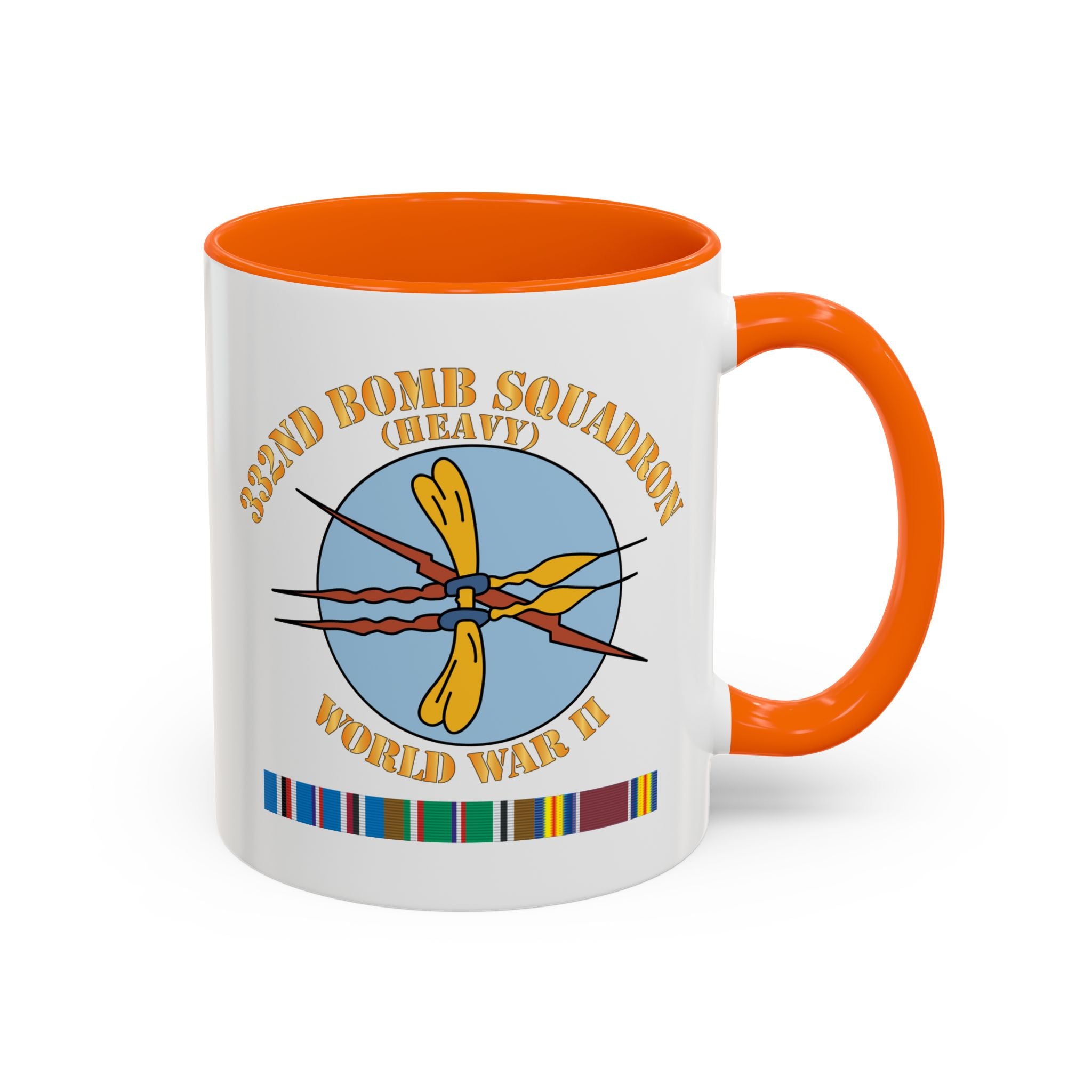 Accent Coffee Mug - AAC - 332nd Bomb Squadron WWII w SVC X 300