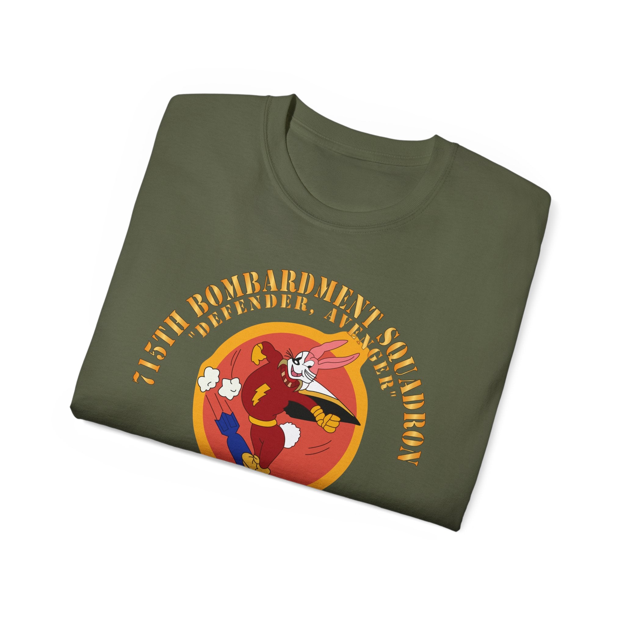 Unisex Ultra Cotton Tee - ACC - 715th  Bombardment Squadron - Defender, Avenger - World War II X 300