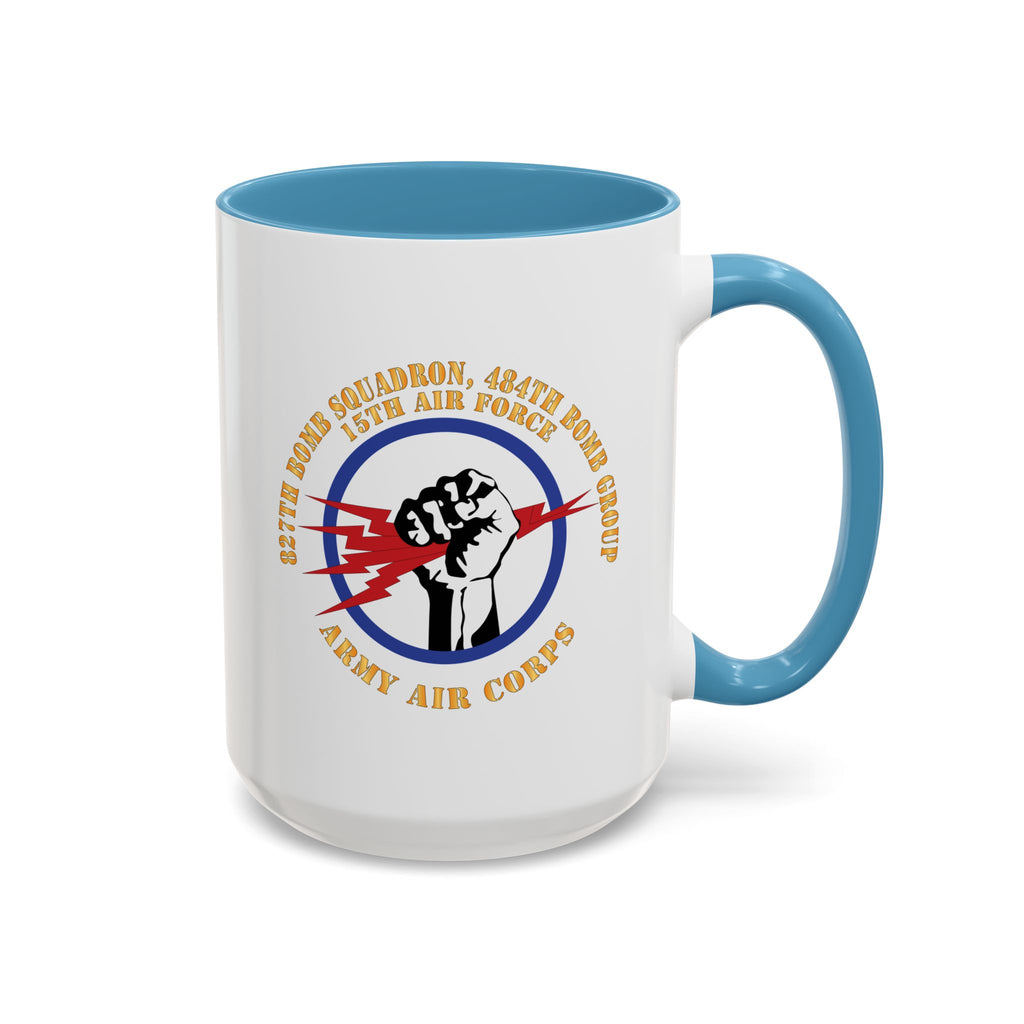 Accent Coffee Mug - AAC - 827th Bomb Squadron, 484th Bomb Group - 15th AAF X 300