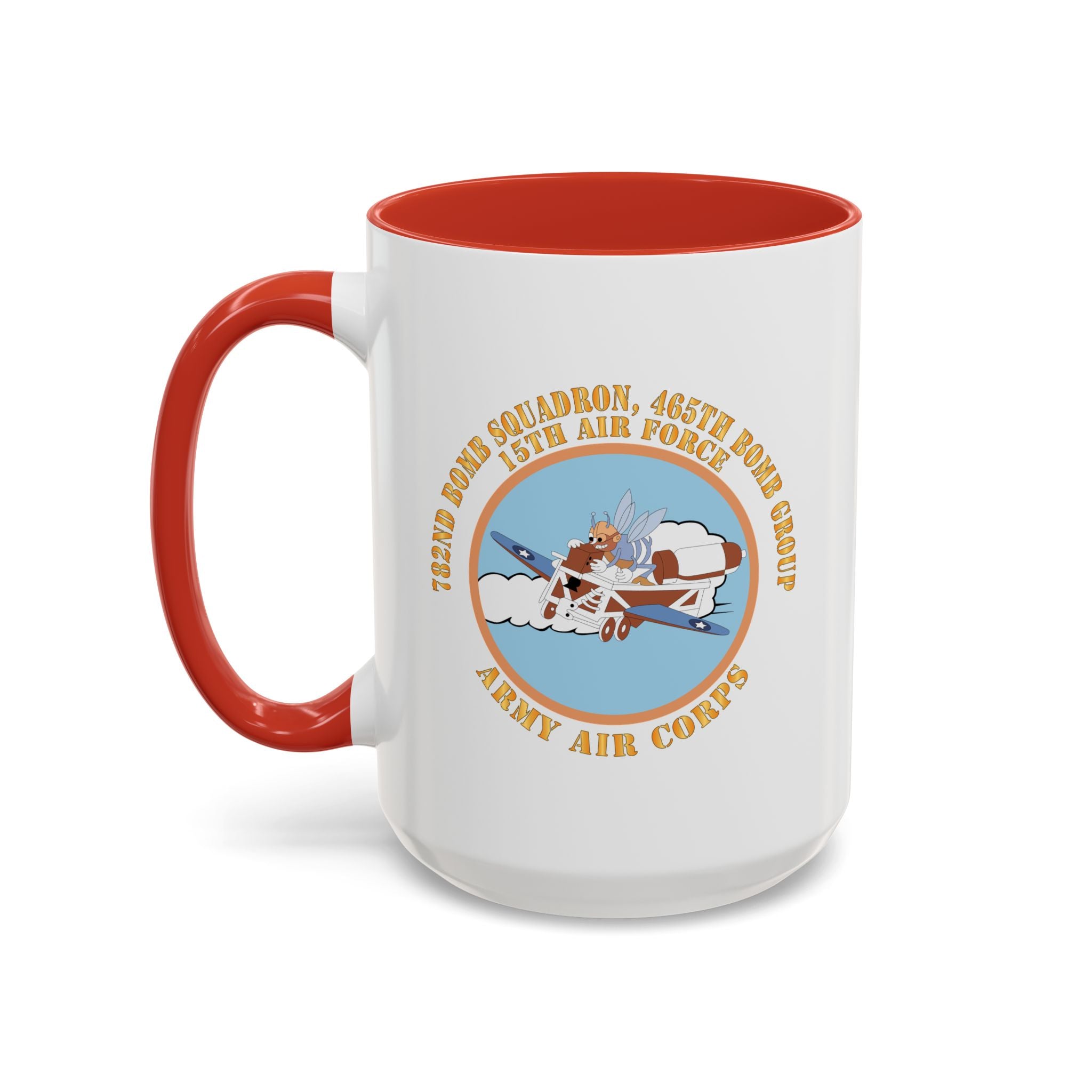 Accent Coffee Mug - AAC - 782nd Bomb Squadron, 465th Bomb Group - 15th AF X 300