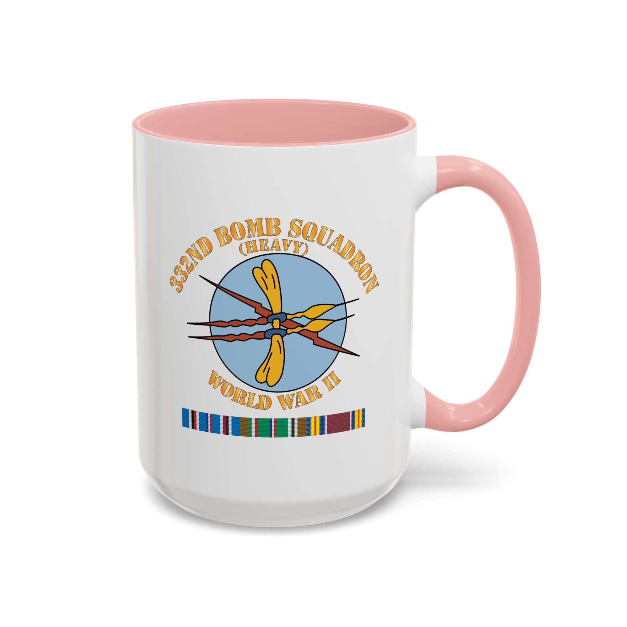 Accent Coffee Mug - AAC - 332nd Bomb Squadron WWII w SVC X 300