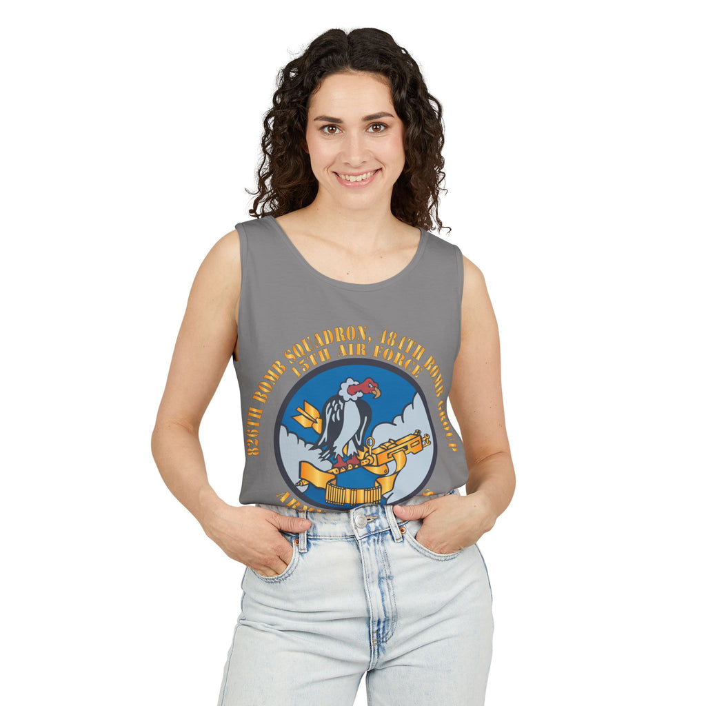 Unisex Garment-Dyed Tank Top - AAC - 826th Bomb Squadron, 484th Bomb Group - 15th AAF X 300
