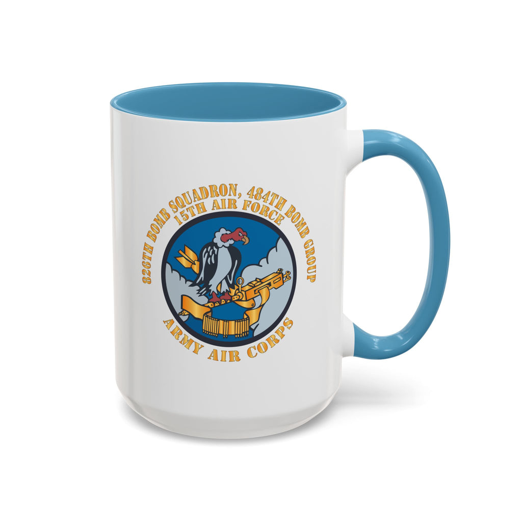 Accent Coffee Mug - AAC - 826th Bomb Squadron, 484th Bomb Group - 15th AAF X 300