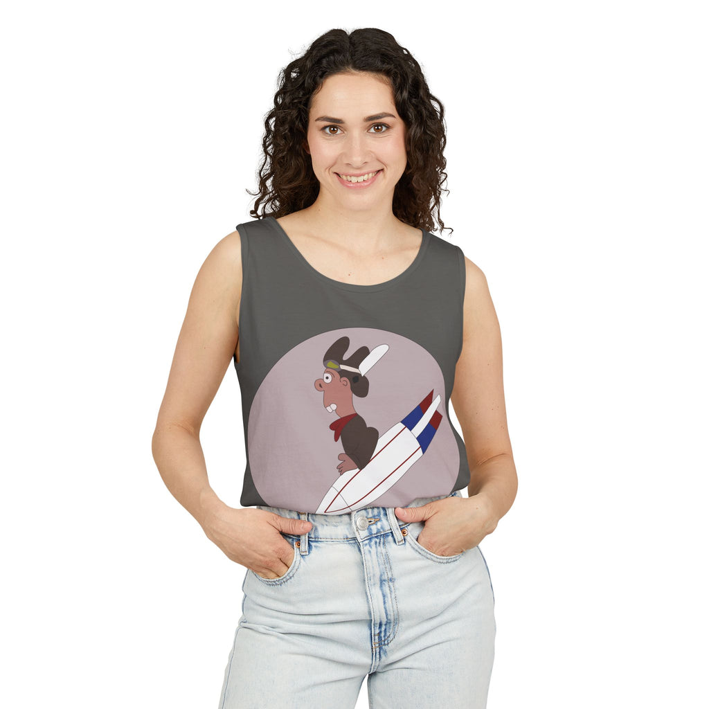 Unisex Garment-Dyed Tank Top - AAC - 360th Bombardment Squadron wo Txt X 300