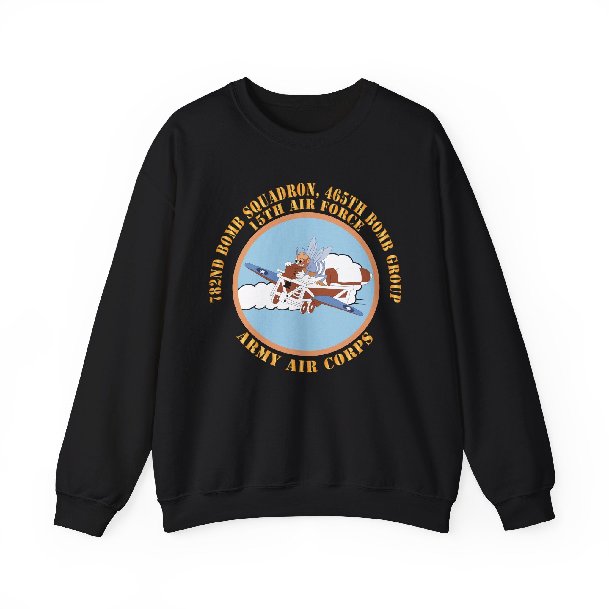 Crewneck Sweatshirt - AAC - 782nd Bomb Squadron, 465th Bomb Group - 15th AF X 300