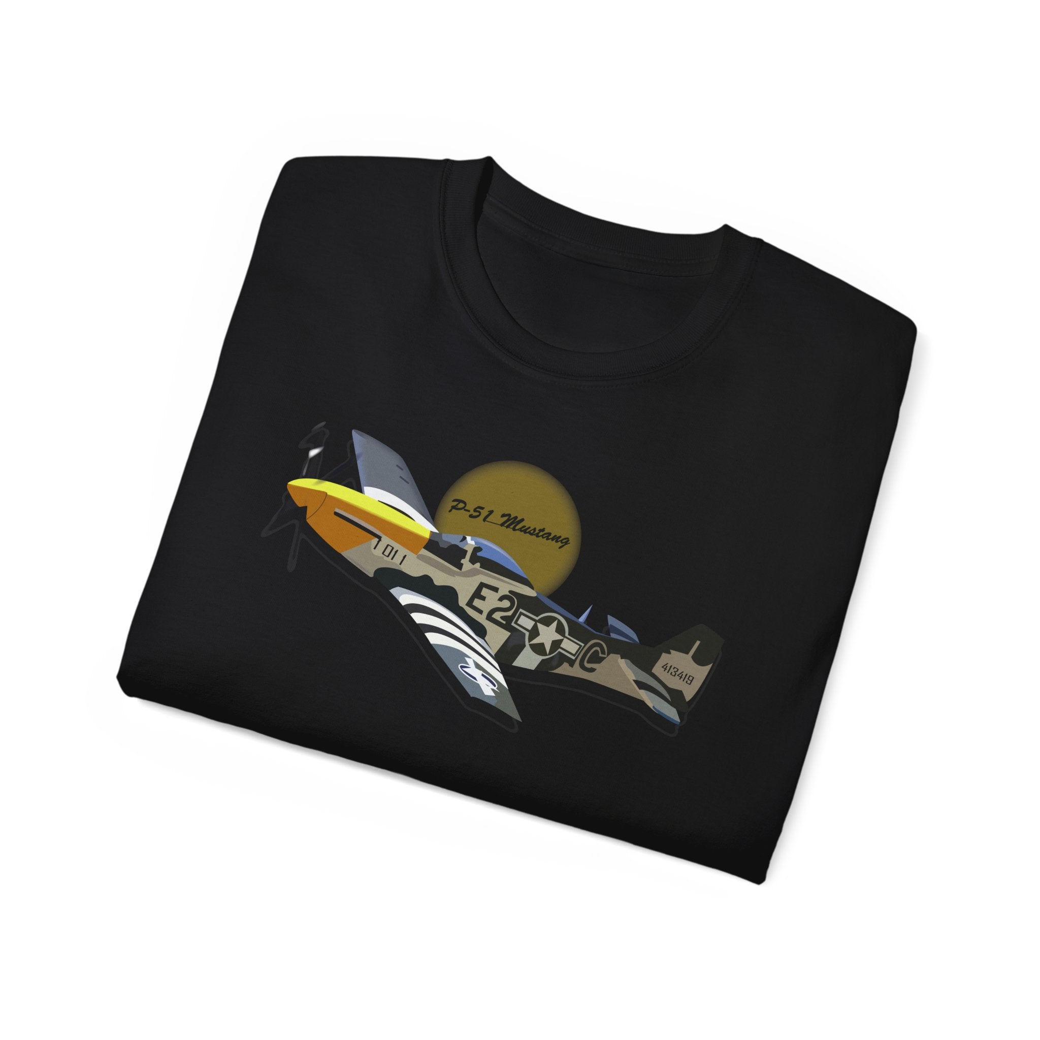 Unisex Ultra Cotton Tee - Army Air Corps P-51 Mustang wo AAC X 300