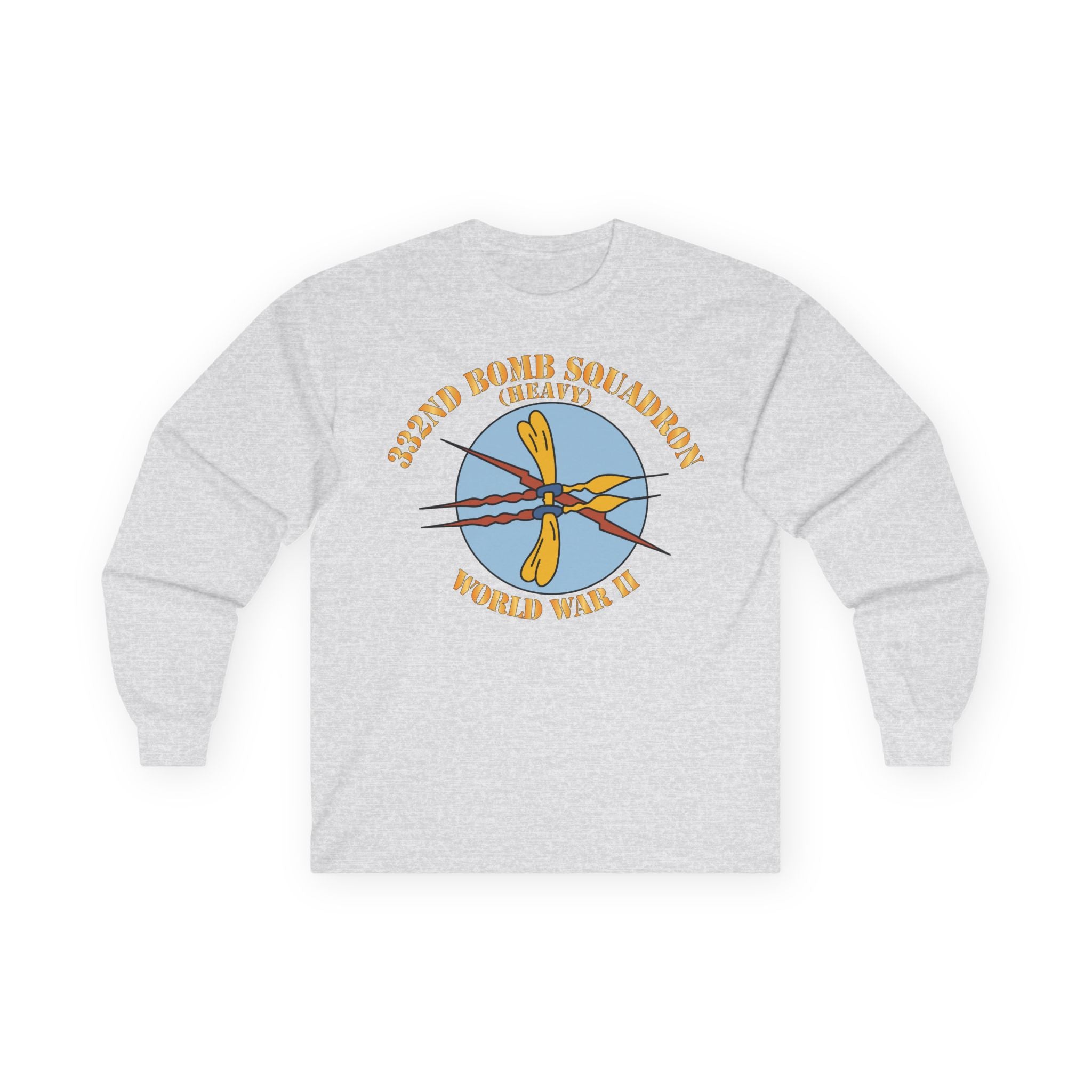 Unisex Long Sleeve Tee - AAC - 332nd Bomb Squadron WWII X 300