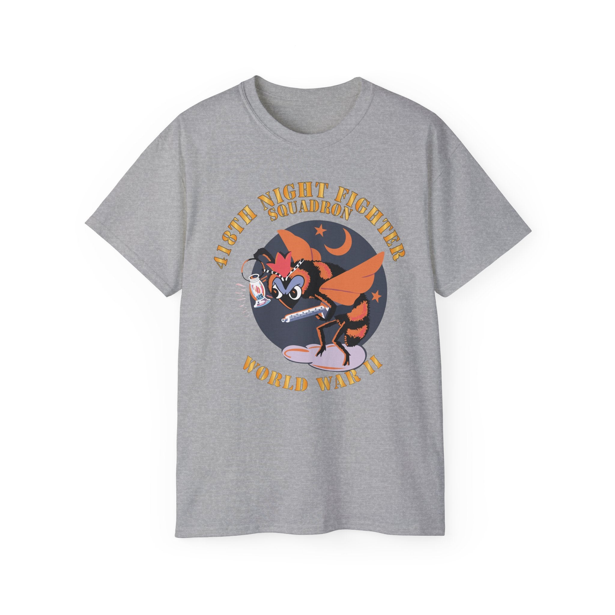 Unisex Ultra Cotton Tee - AAC - 418th Night Fighter Squadron - WWII X 300