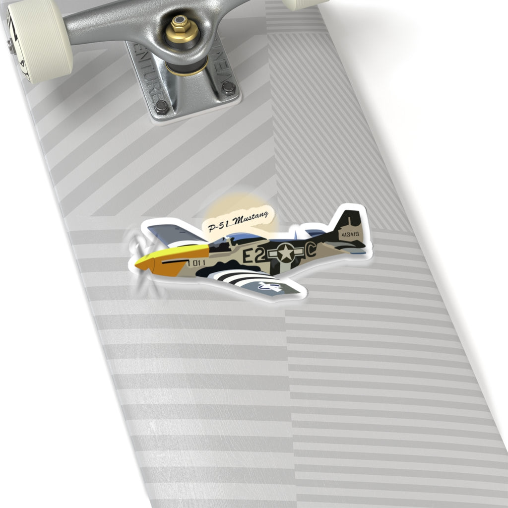 Kiss-Cut Stickers - Army Air Corps P-51 Mustang wo AAC X 300