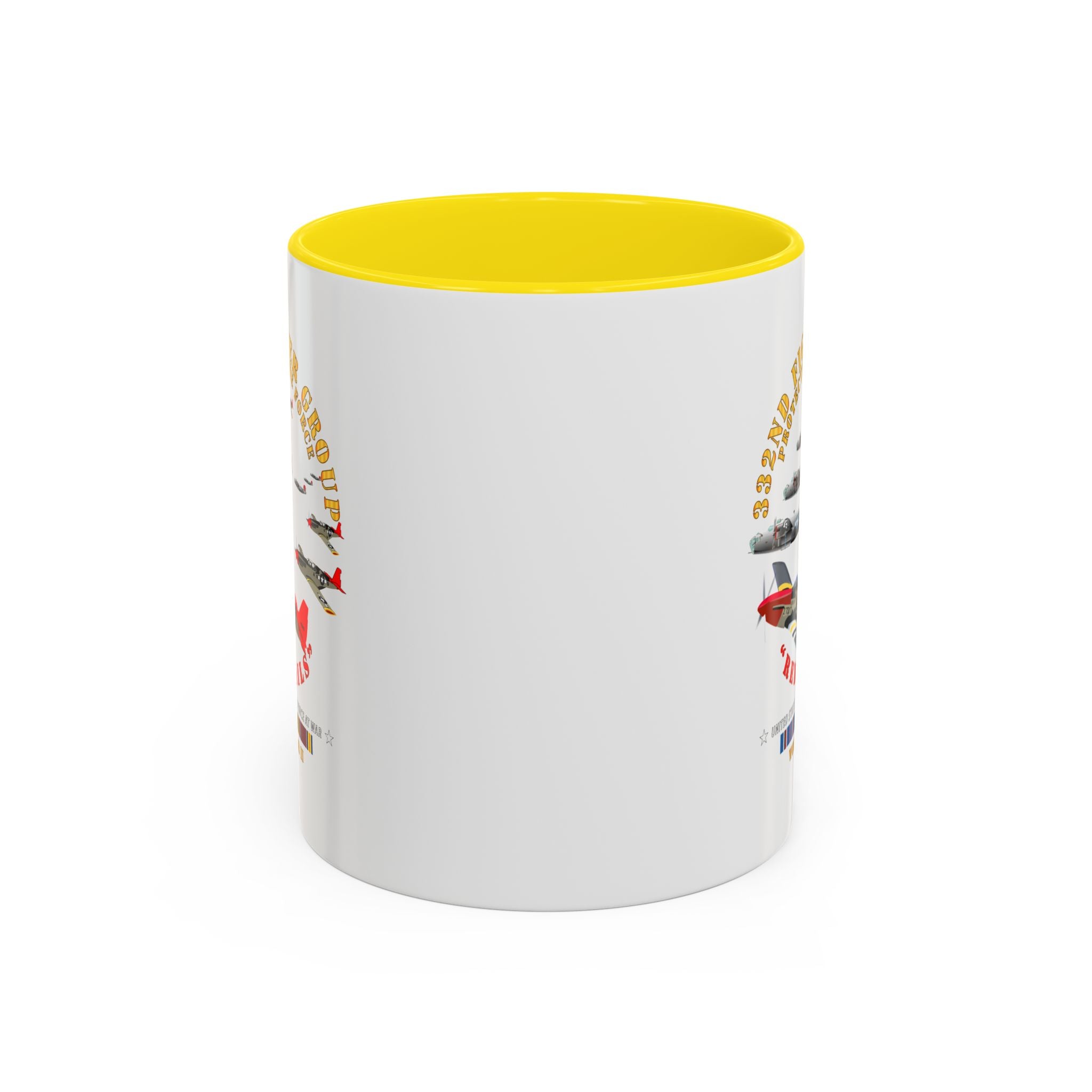 Accent Coffee Mug - Army - AAC - 332nd Fighter Group - Red Tails - Protect Force