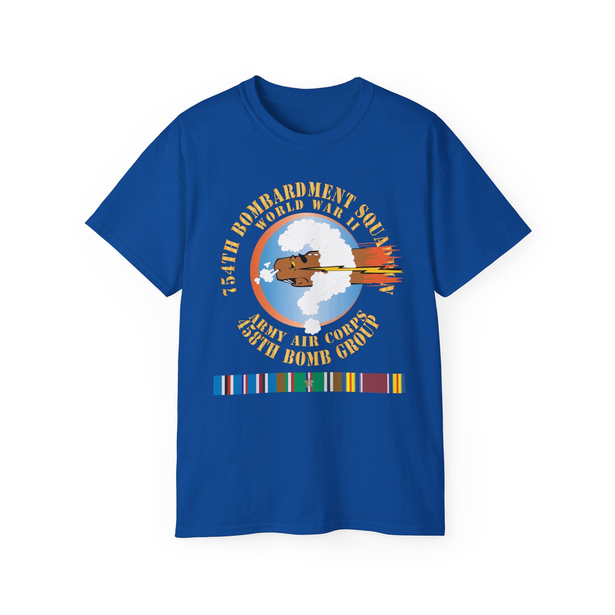 Unisex Ultra Cotton Tee - AAC - 754th Bombardment Squadron - 458th Bomb Group - WWII w EUR SVC X 300