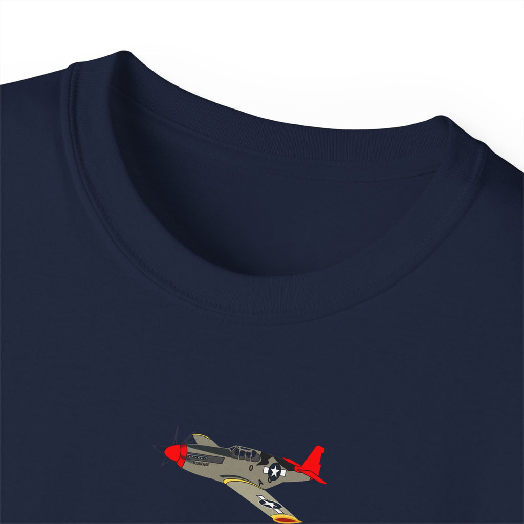 Unisex Ultra Cotton Tee - Army - AAC - 332nd Fighter Group - 12th AF - Red Tails wo Txt