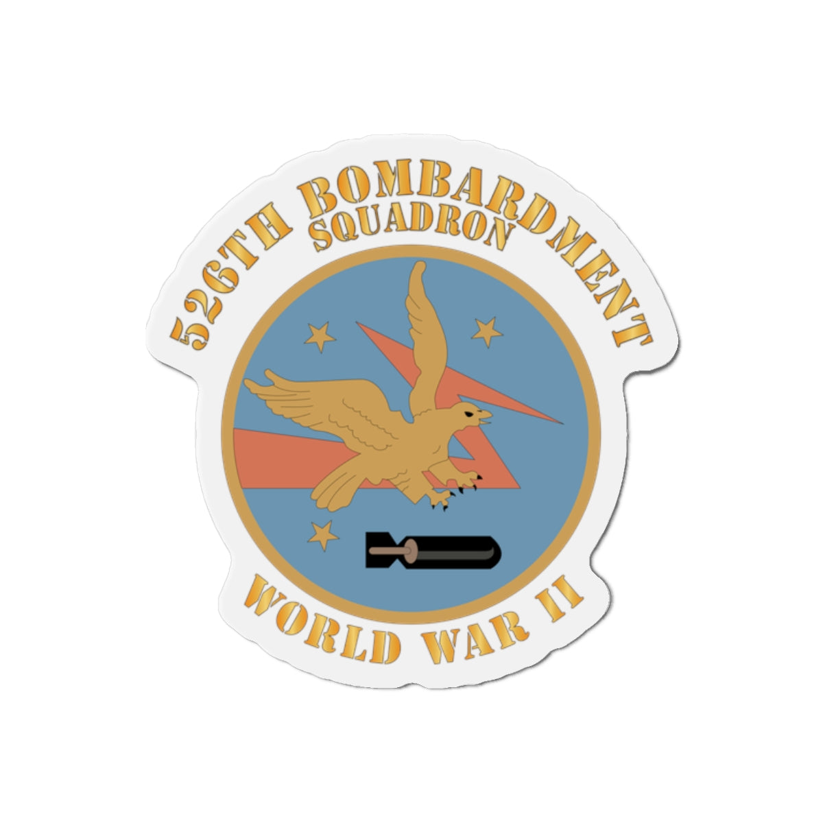 Die-Cut Magnets - AAC - 526th Bombardment Squadron - WWII X 300