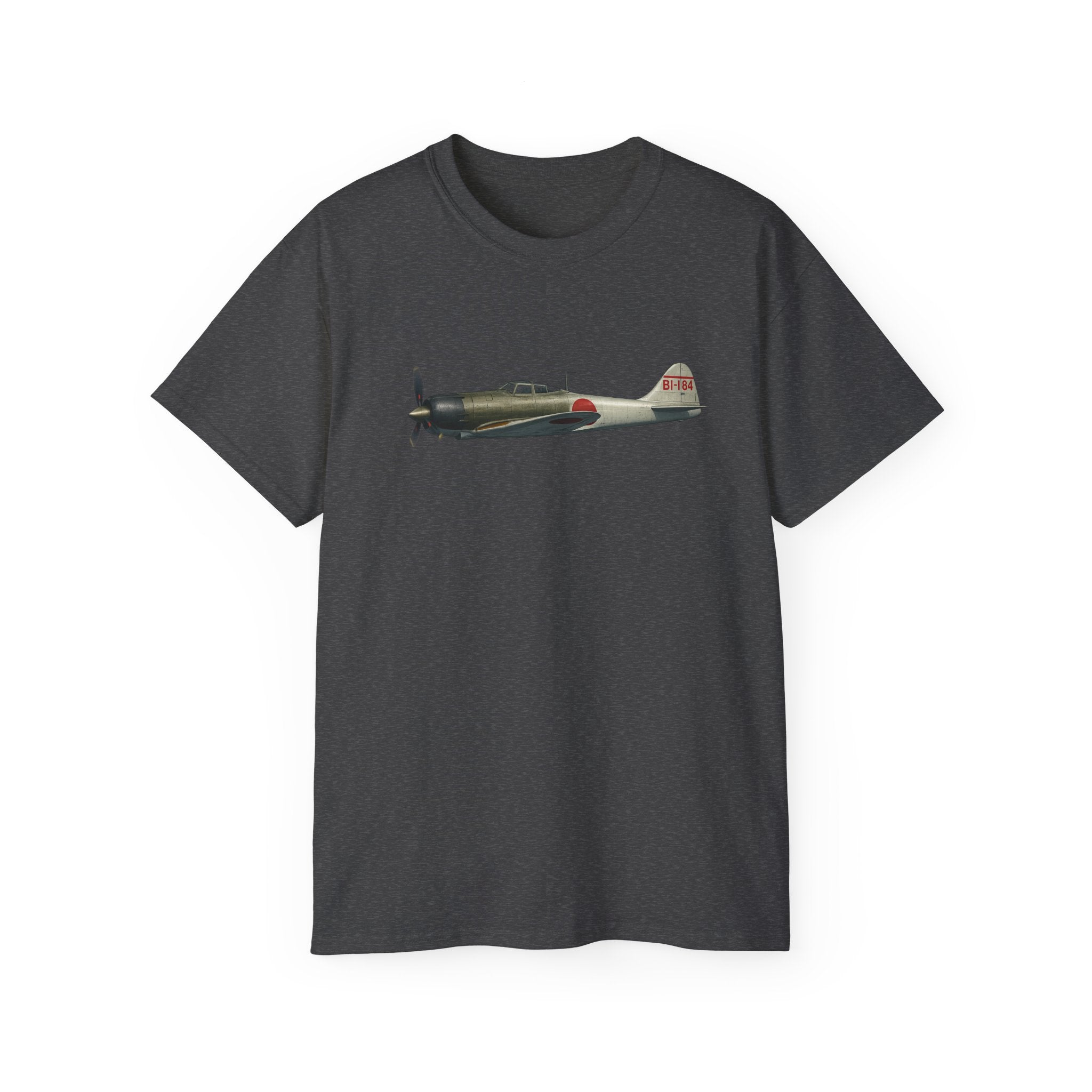 Unisex Ultra Cotton Tee - WWII - Fighter Aircraft - Japanese Zero - Profile - Left