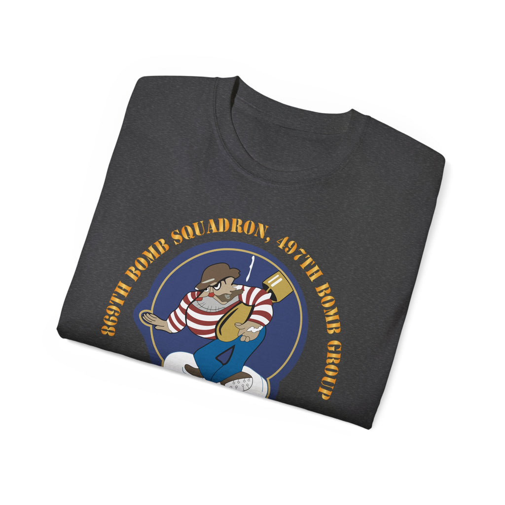Unisex Ultra Cotton Tee - AAC - 869th Bomb Squadron, 497th Bomb Group X 300