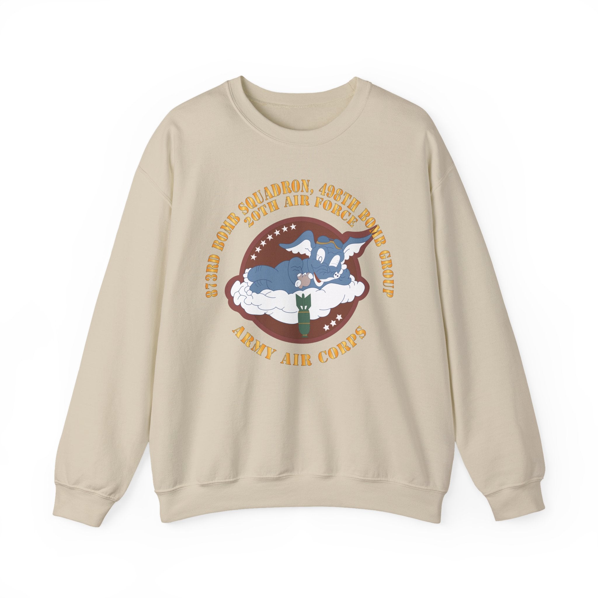 Crewneck Sweatshirt - AAC - 873rd Bomb Squadron, 498th Bomb Group - 20th AAF X 300