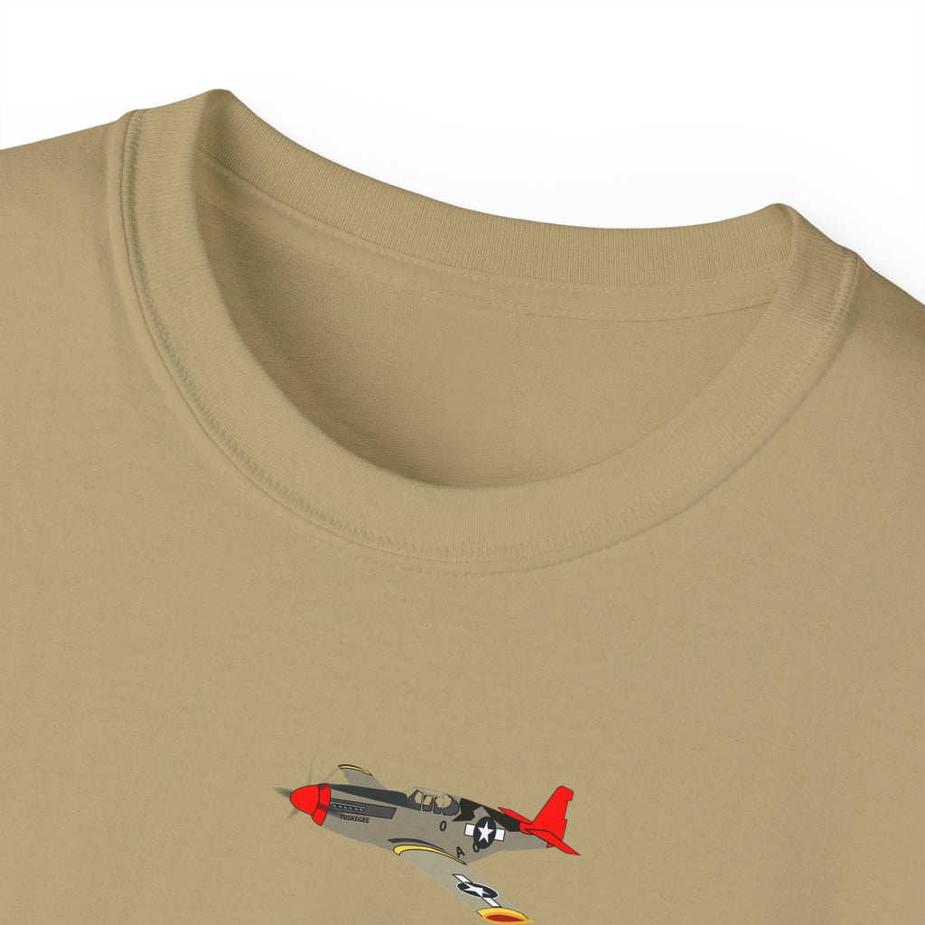 Unisex Ultra Cotton Tee - Army - AAC - 332nd Fighter Group - 12th AF - Red Tails wo Txt
