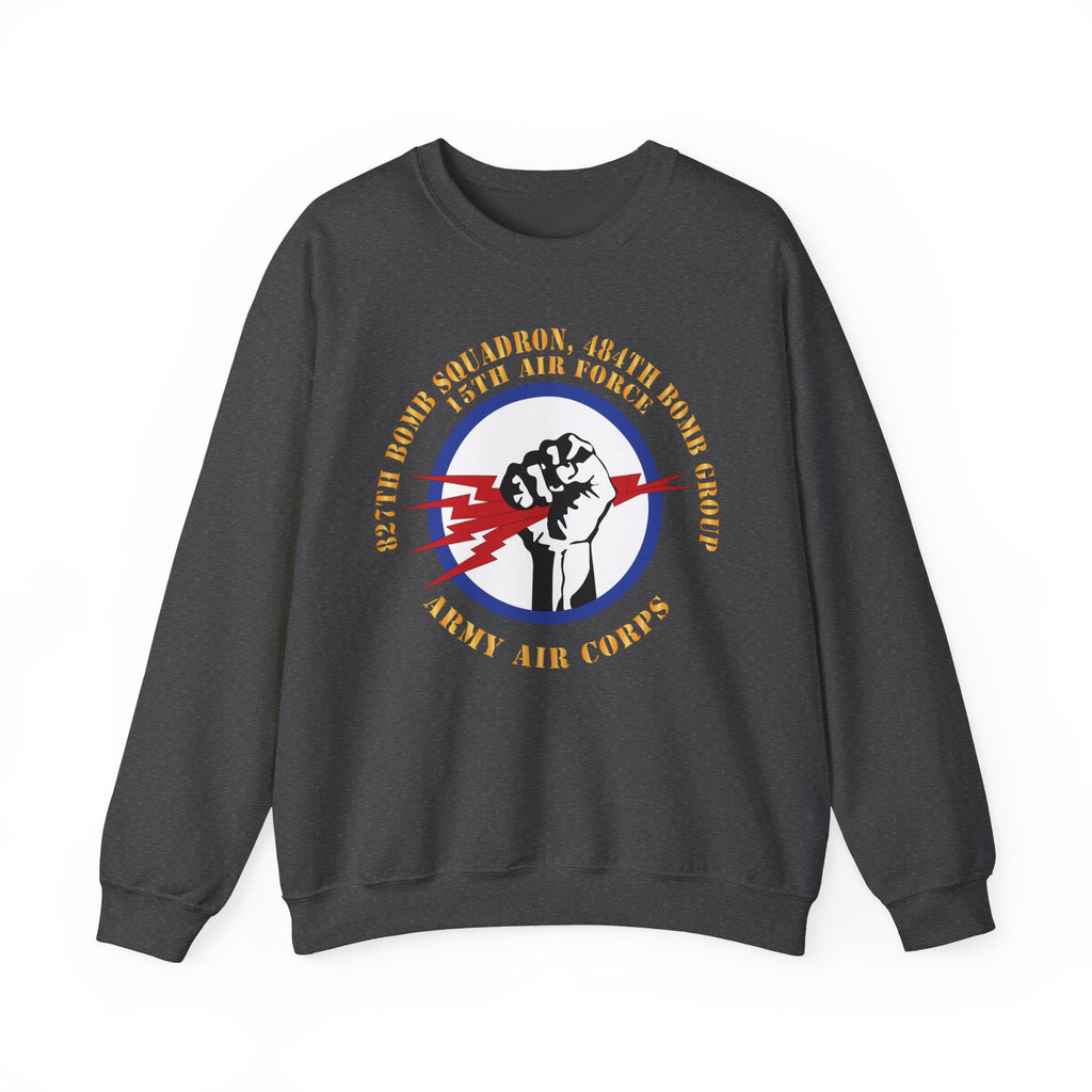 Crewneck Sweatshirt - AAC - 827th Bomb Squadron, 484th Bomb Group - 15th AAF X 300
