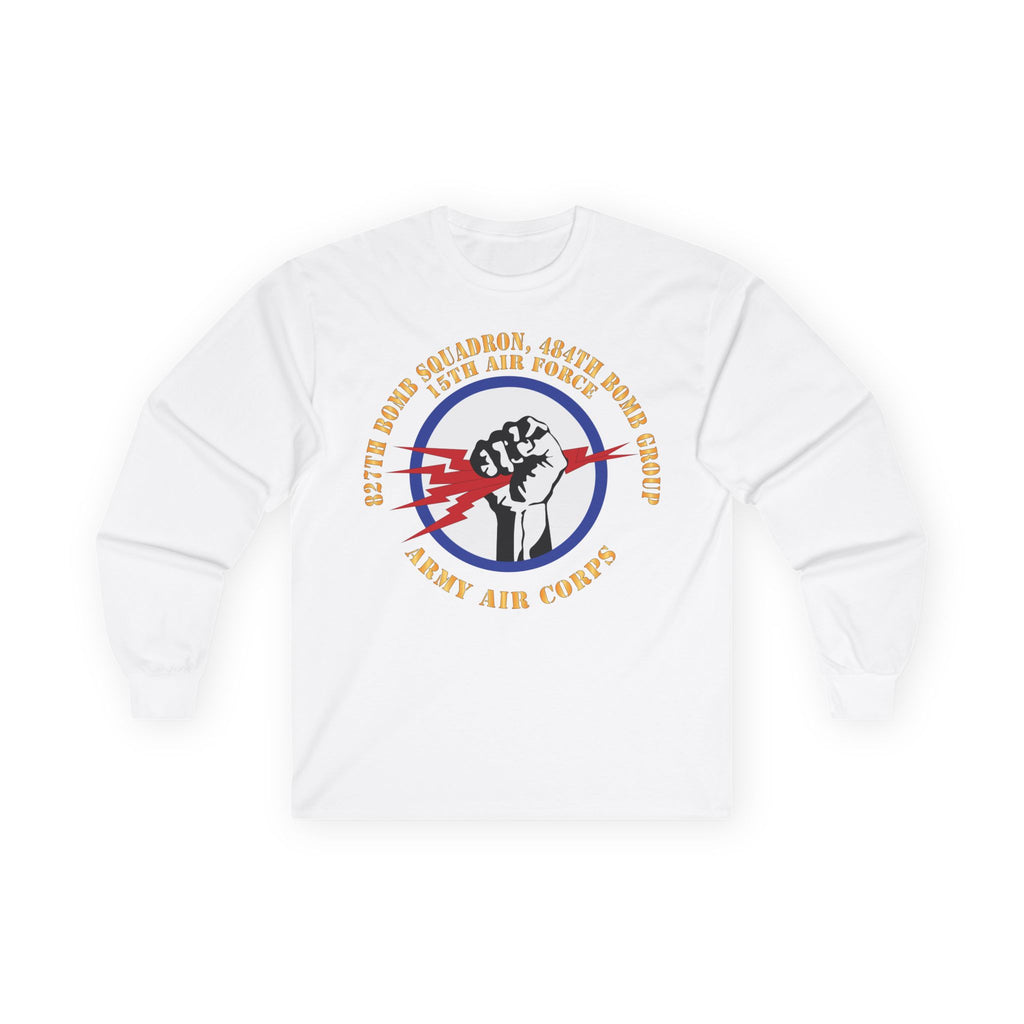 Unisex Long Sleeve Tee - AAC - 827th Bomb Squadron, 484th Bomb Group - 15th AAF X 300