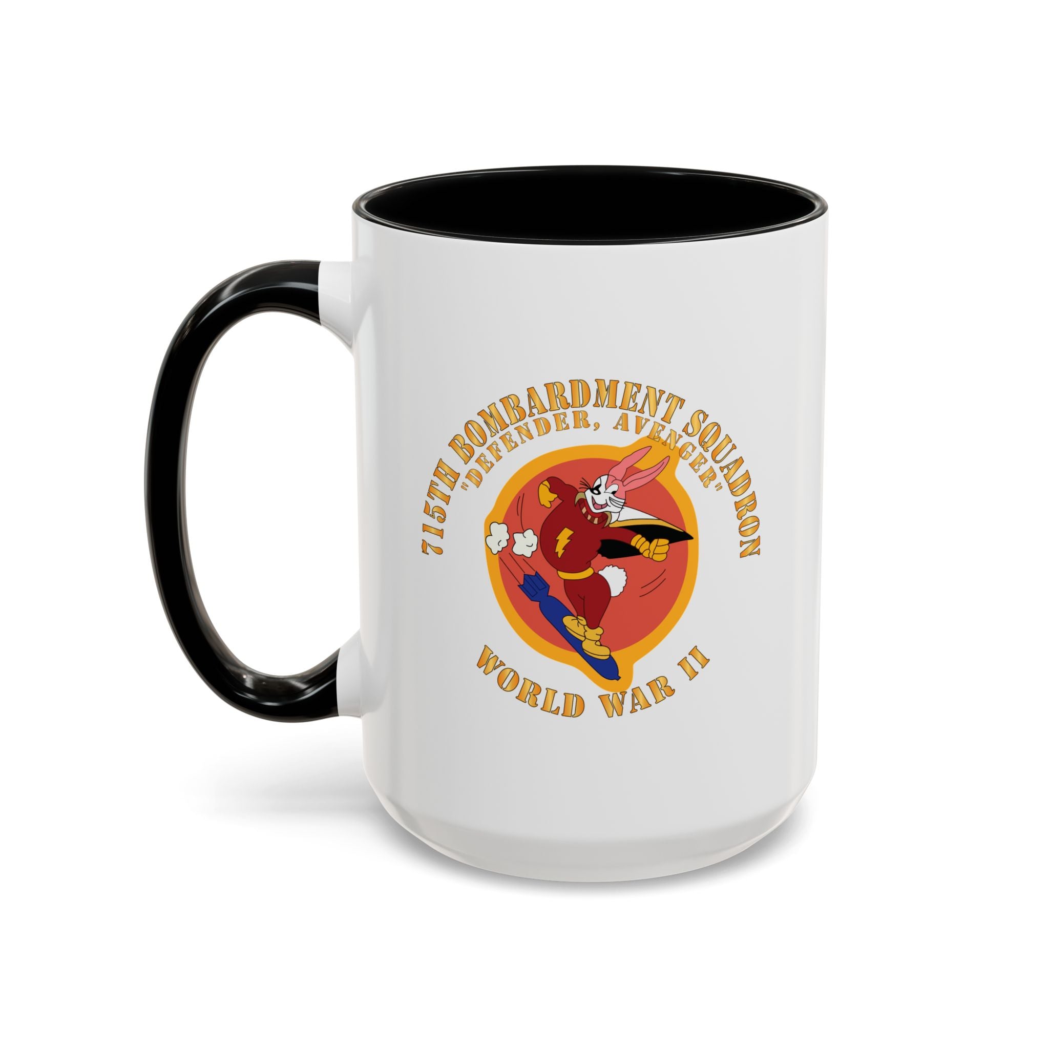 Accent Coffee Mug - ACC - 715th  Bombardment Squadron - Defender, Avenger - World War II X 300