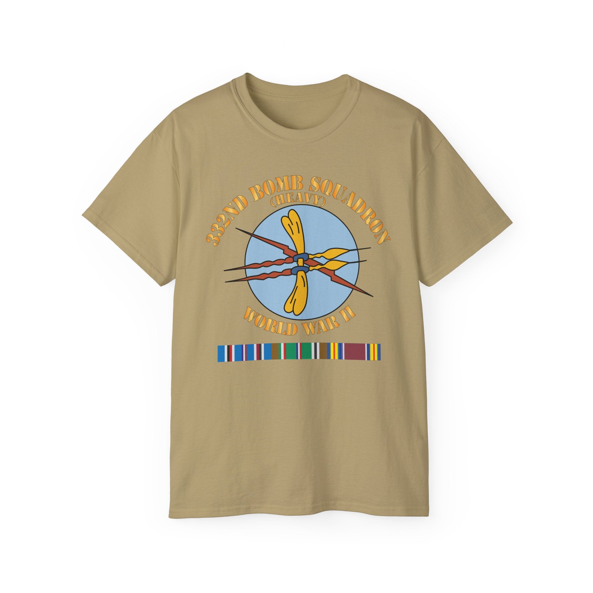 Unisex Ultra Cotton Tee - AAC - 332nd Bomb Squadron WWII w SVC X 300
