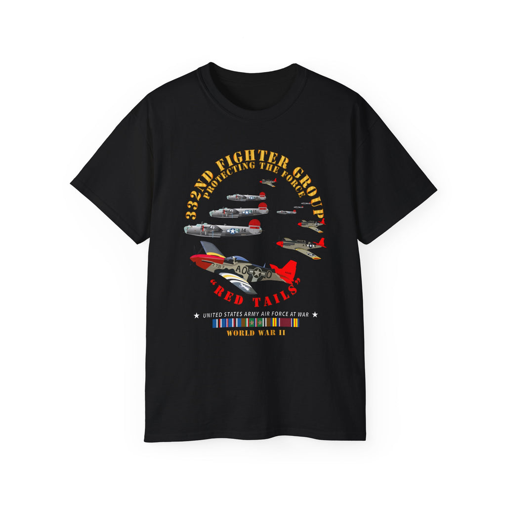 Unisex Ultra Cotton Tee - Army - AAC - 332nd Fighter Group - Red Tails - Protect Force