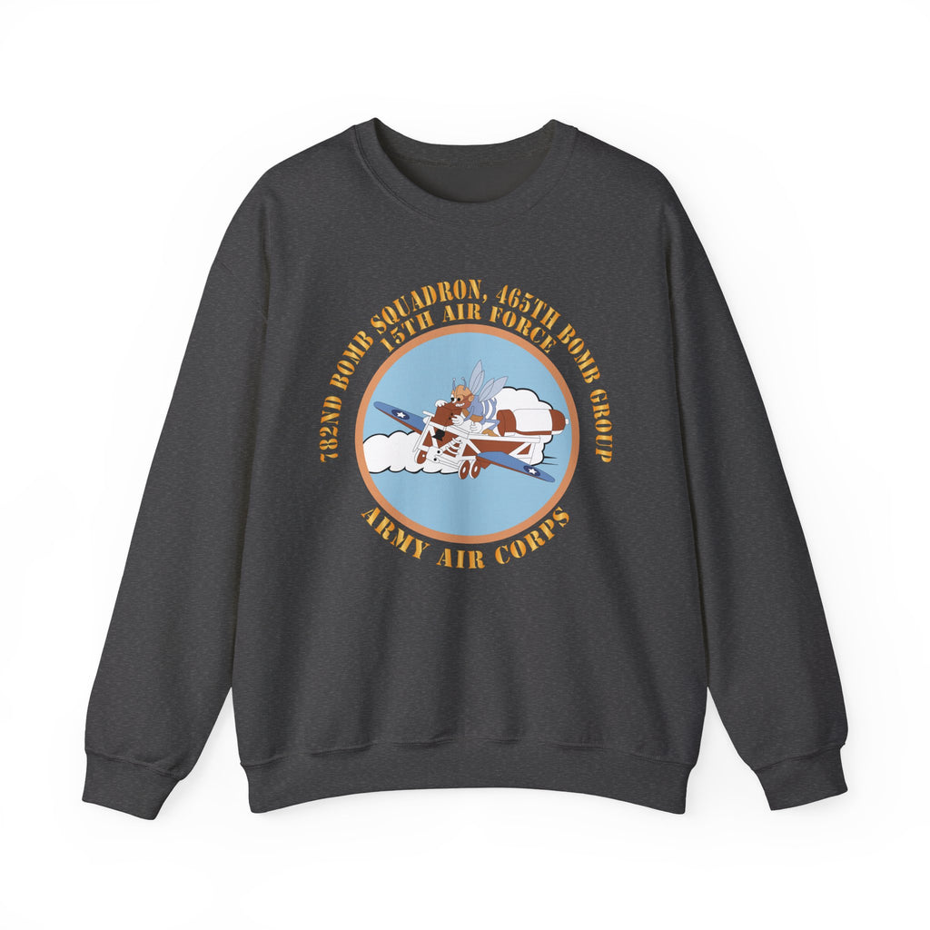 Crewneck Sweatshirt - AAC - 782nd Bomb Squadron, 465th Bomb Group - 15th AF X 300