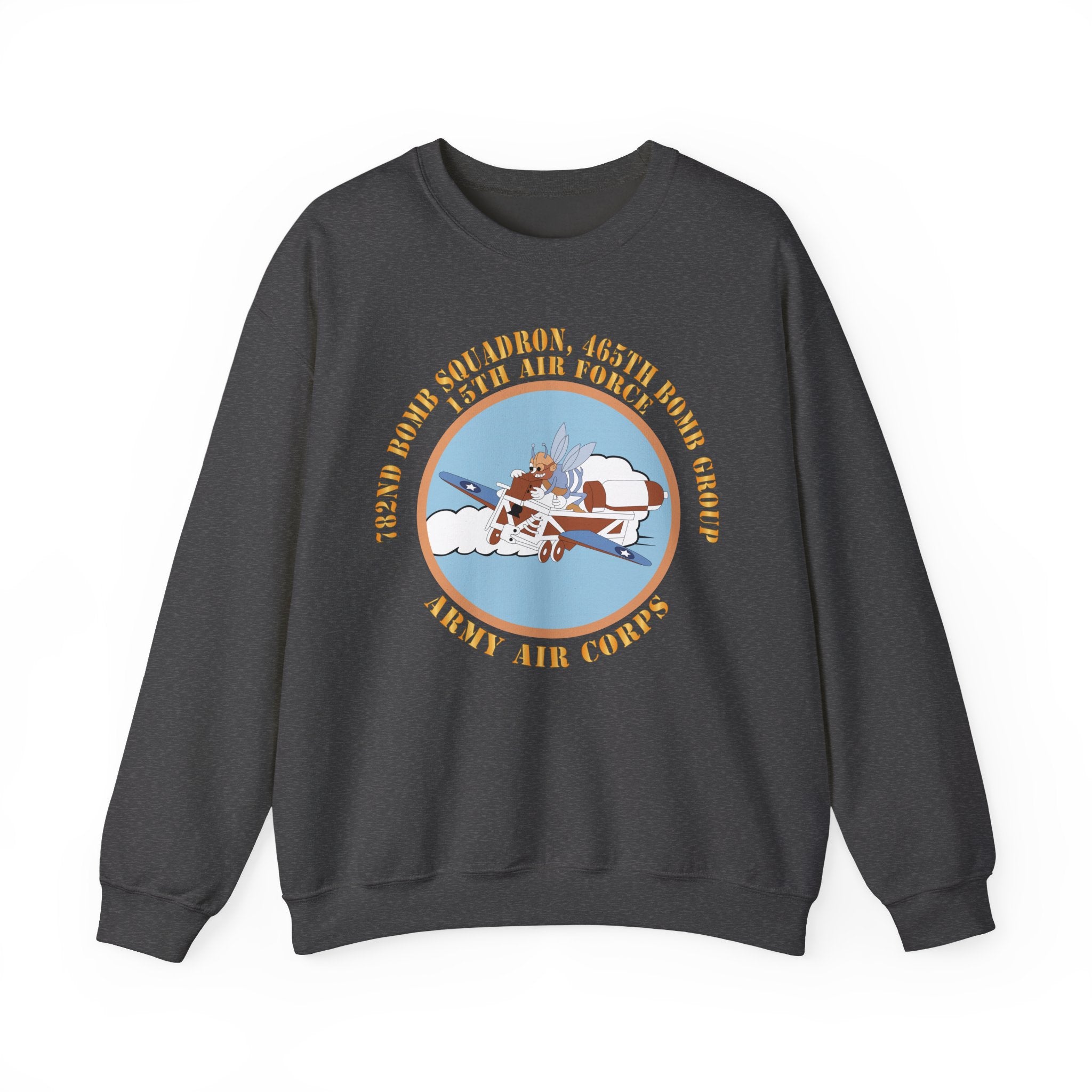 Crewneck Sweatshirt - AAC - 782nd Bomb Squadron, 465th Bomb Group - 15th AF X 300