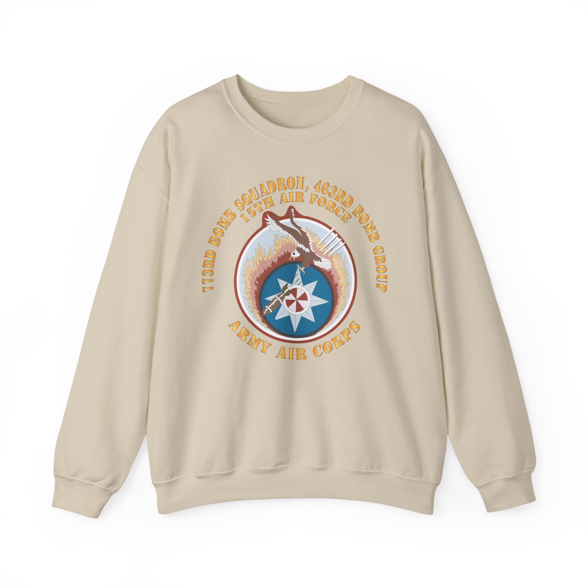 Crewneck Sweatshirt - AAC - 773rd Bomb Squadron, 463rd Bomb Group - 15th AF X 300