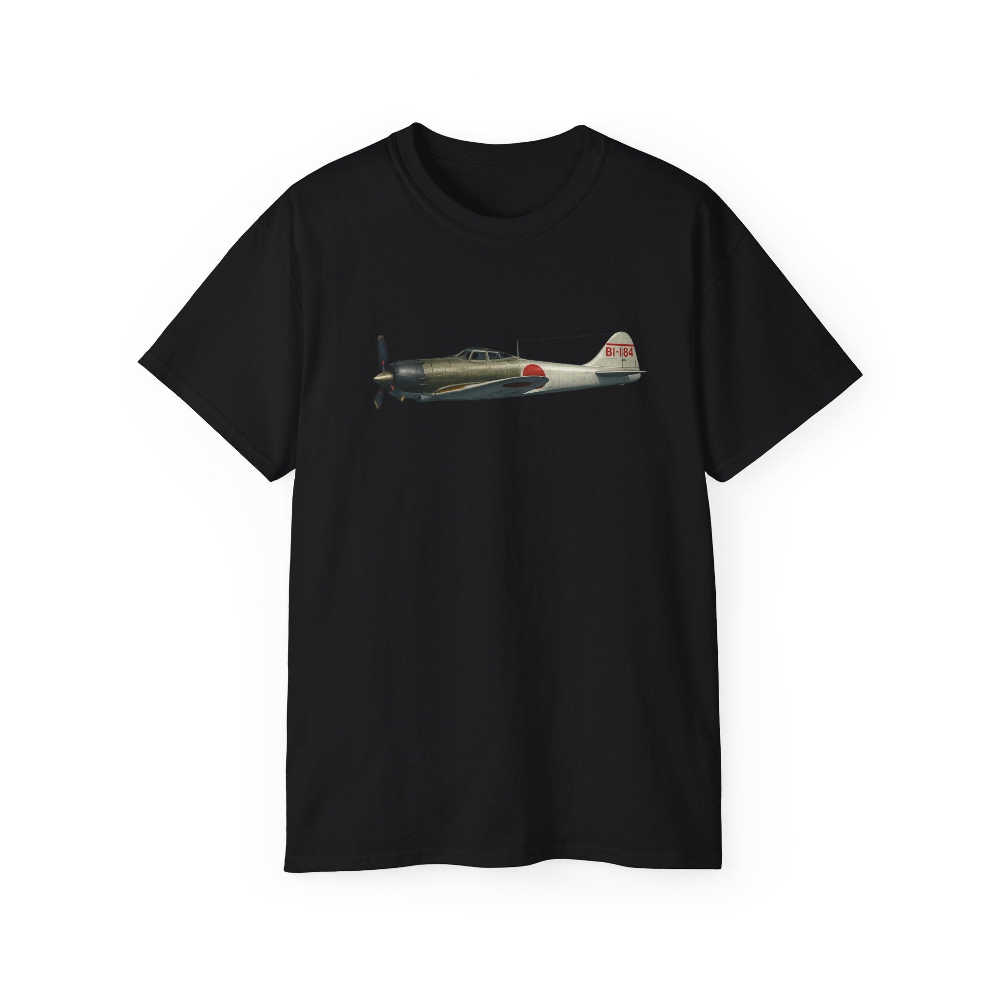 Unisex Ultra Cotton Tee - WWII - Fighter Aircraft - Japanese Zero - Profile - Left