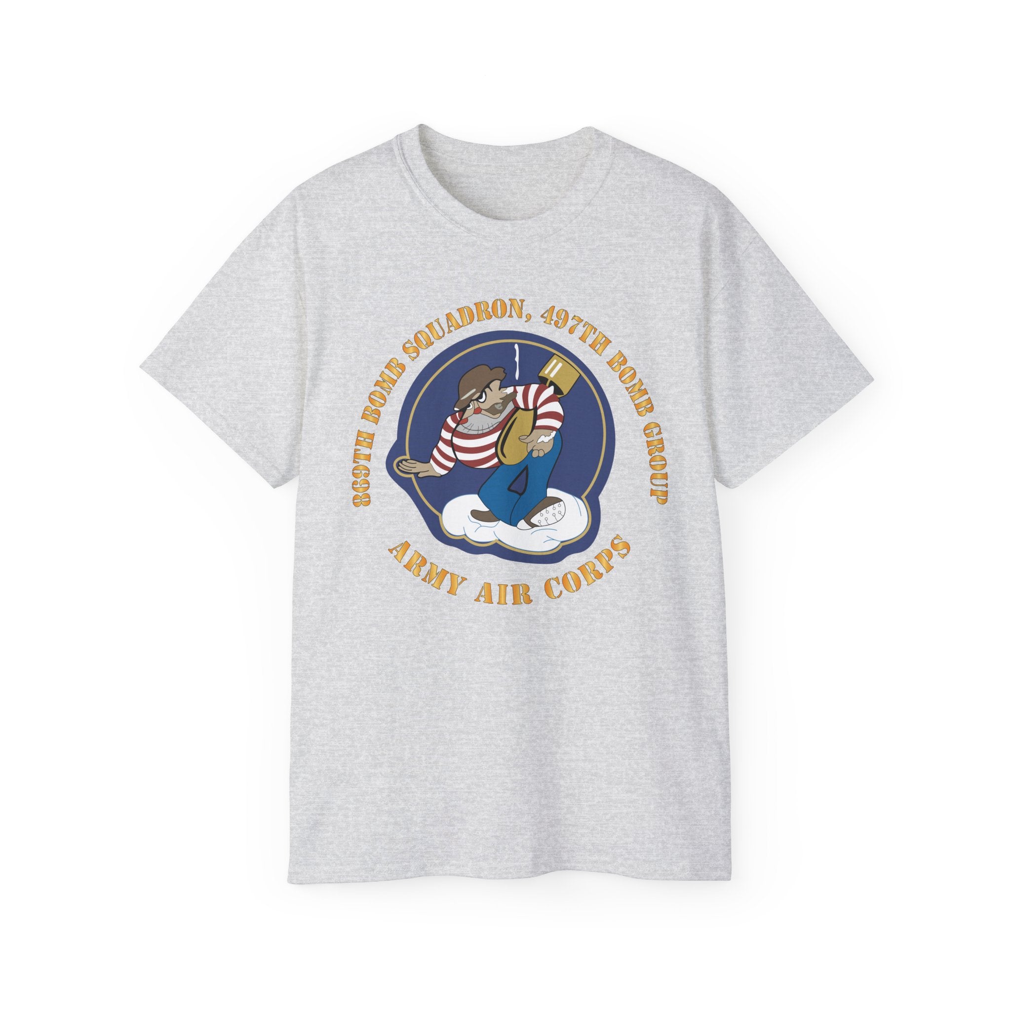 Unisex Ultra Cotton Tee - AAC - 869th Bomb Squadron, 497th Bomb Group X 300