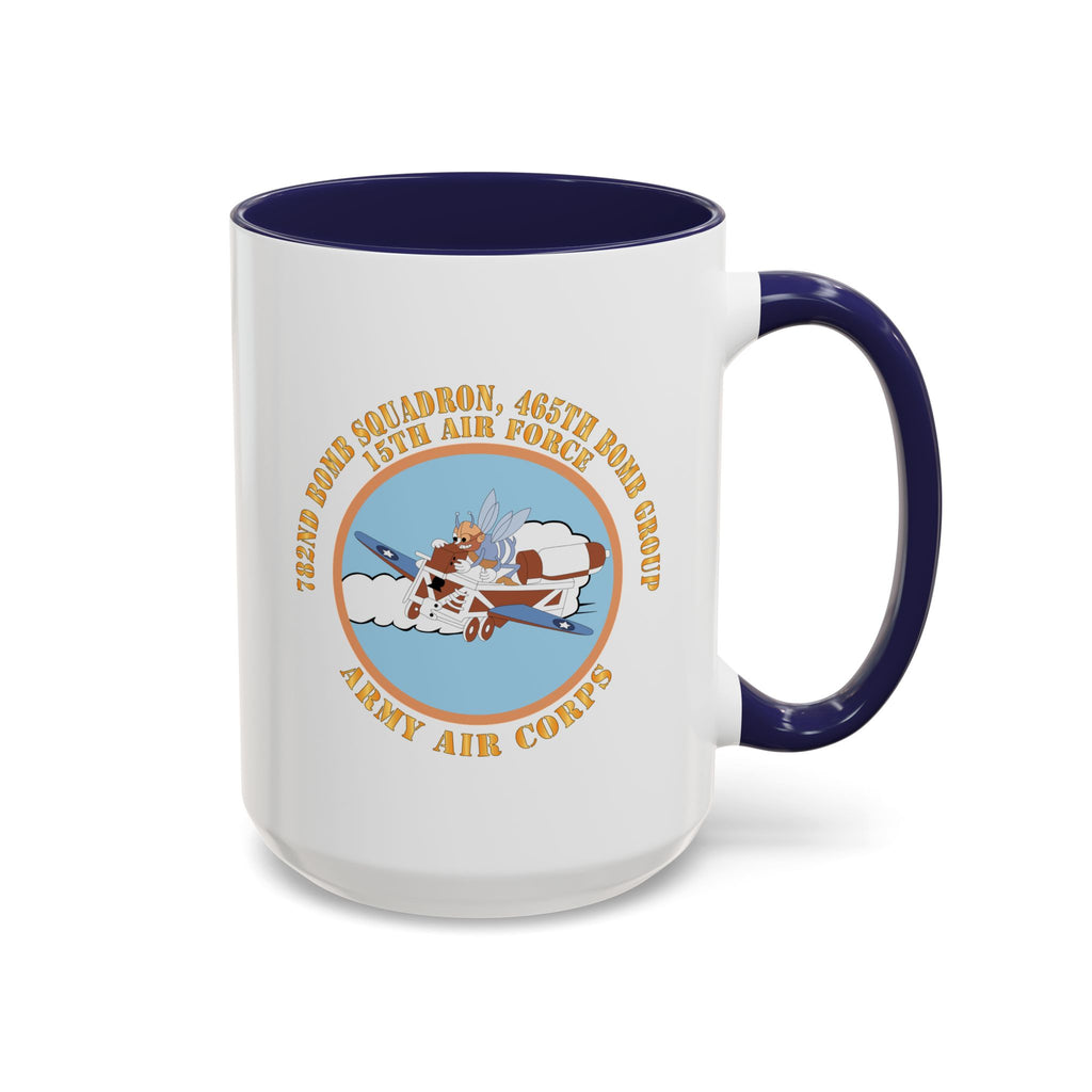 Accent Coffee Mug - AAC - 782nd Bomb Squadron, 465th Bomb Group - 15th AF X 300