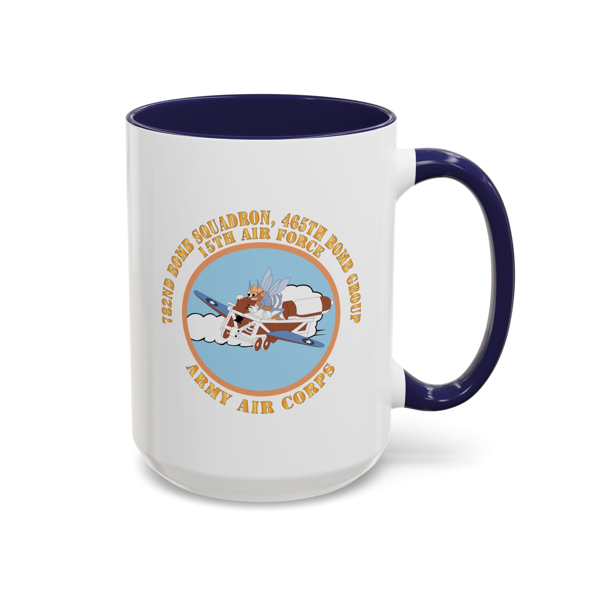 Accent Coffee Mug - AAC - 782nd Bomb Squadron, 465th Bomb Group - 15th AF X 300