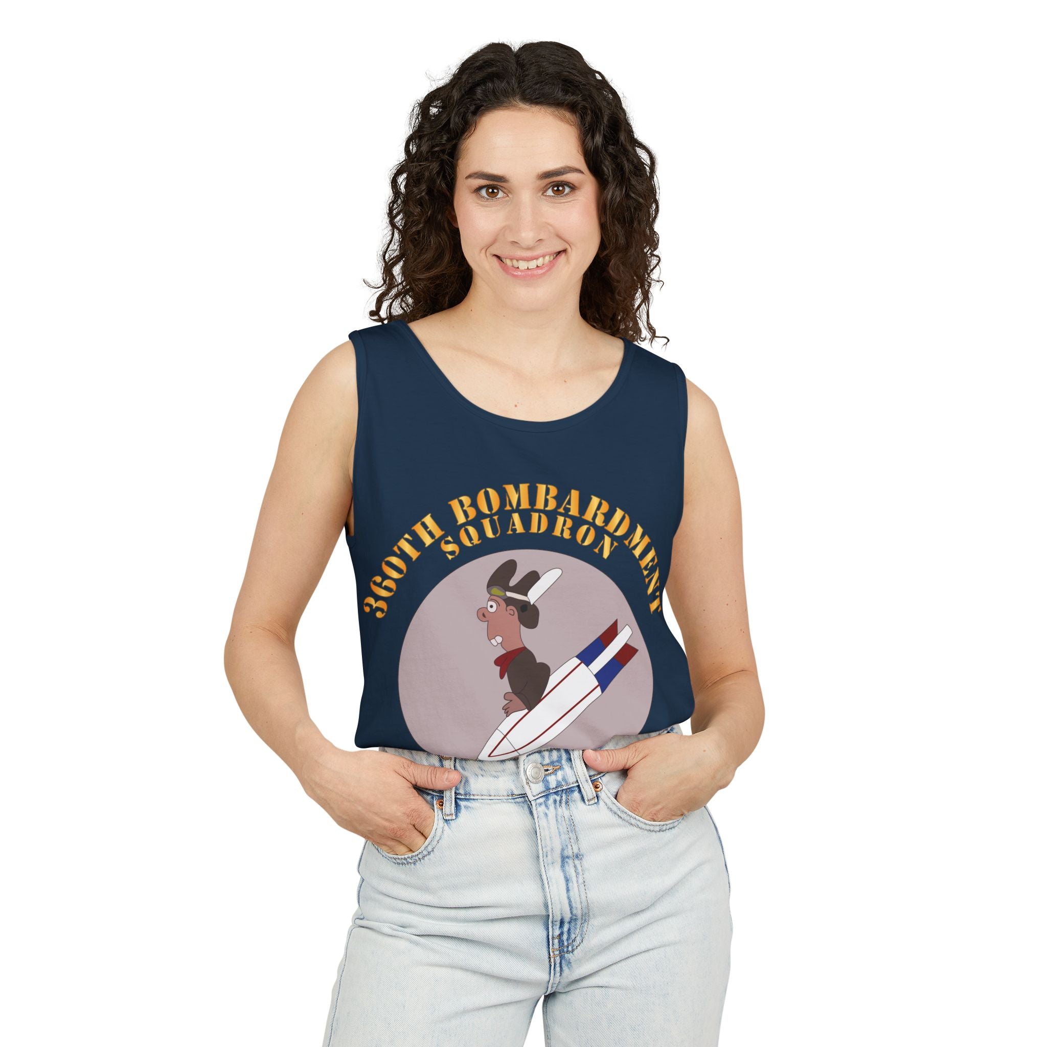 Unisex Garment-Dyed Tank Top - AAC - 360th Bombardment Squadron X 300