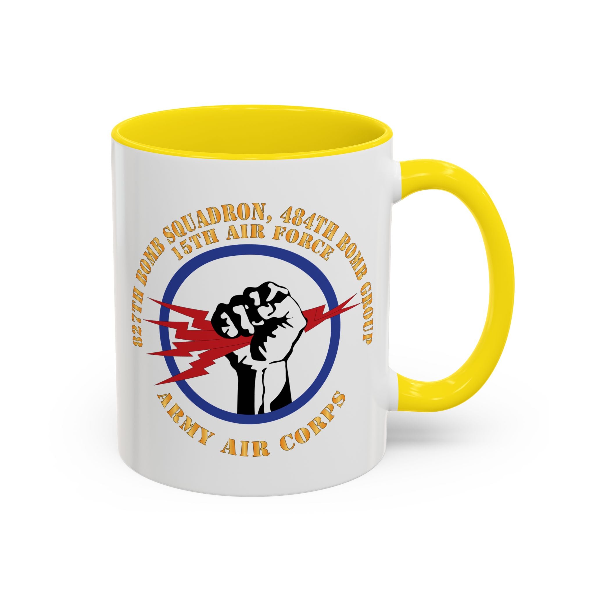 Accent Coffee Mug - AAC - 827th Bomb Squadron, 484th Bomb Group - 15th AAF X 300