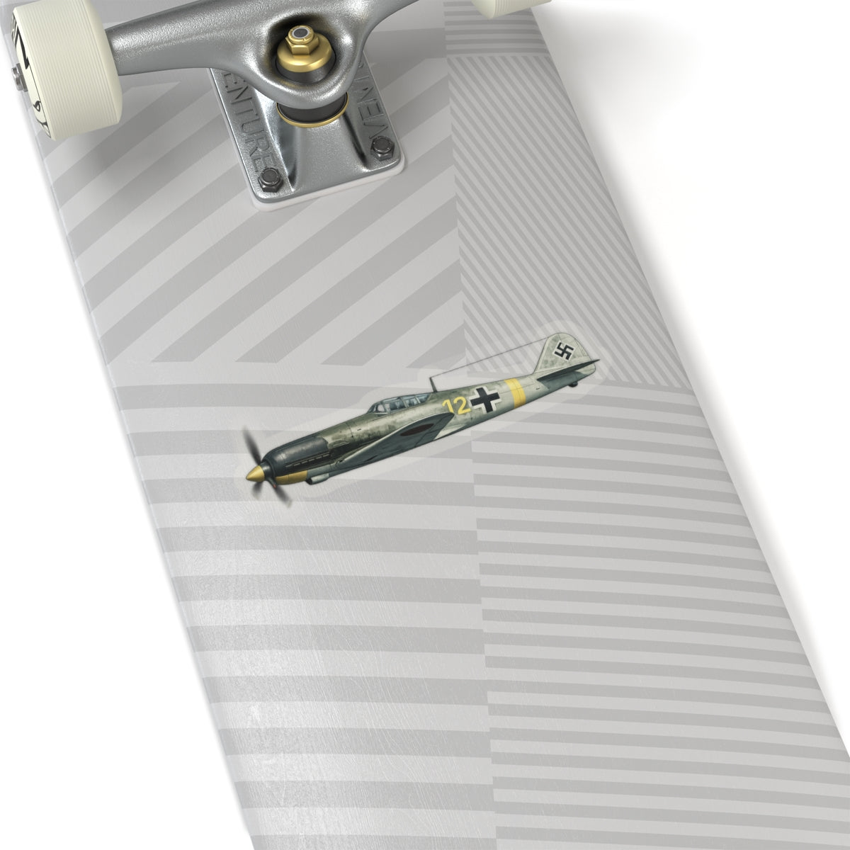 Kiss-Cut Stickers - WWII - Fighter Aircraft - Messerschmitt Bf 109 - Profile - Left - In Flight