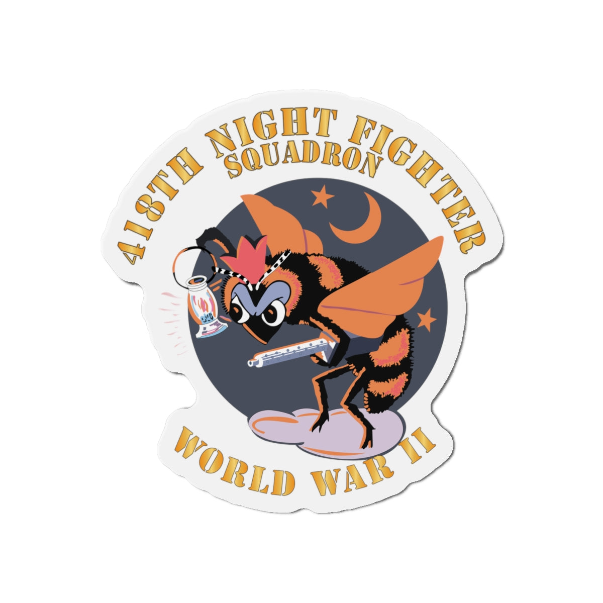 Die-Cut Magnets - AAC - 418th Night Fighter Squadron - WWII X 300