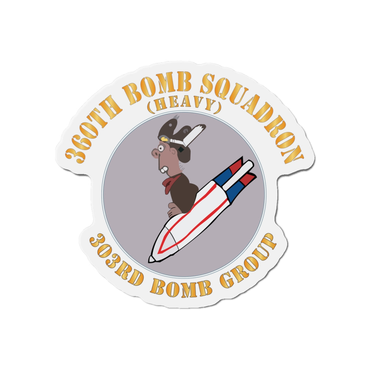 Die-Cut Magnets - AAC - 360th Bomb Squadron - 303rd BG - WWII X 300